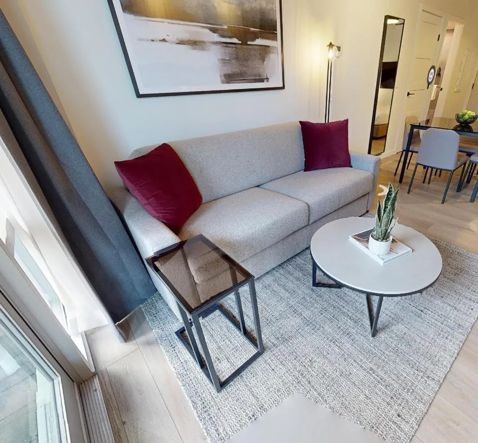 Seating area in Steveston Waterfront Hotel