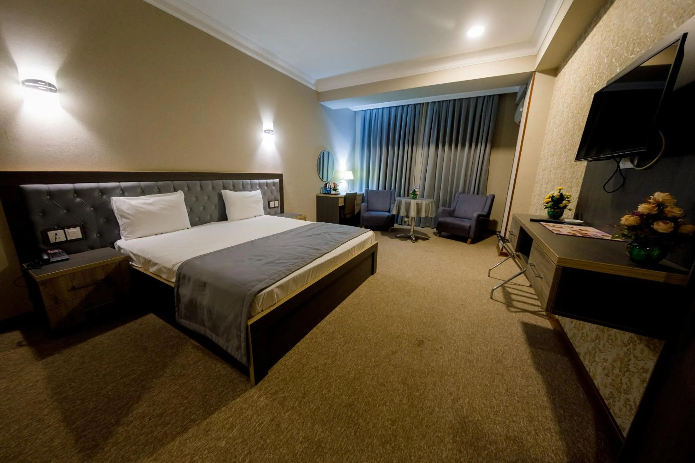 Bed in King Hotel Baku