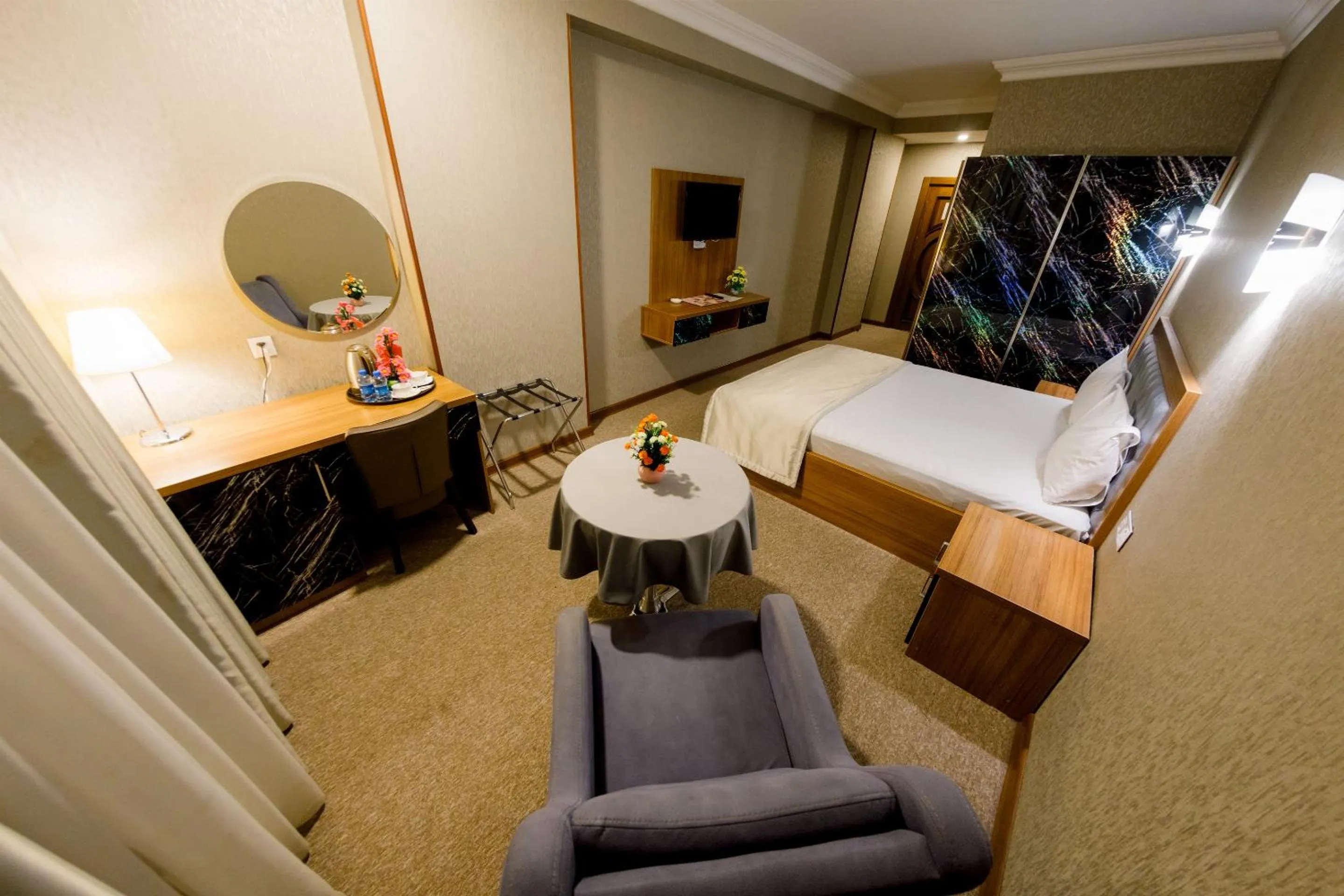 Bed in King Hotel Baku