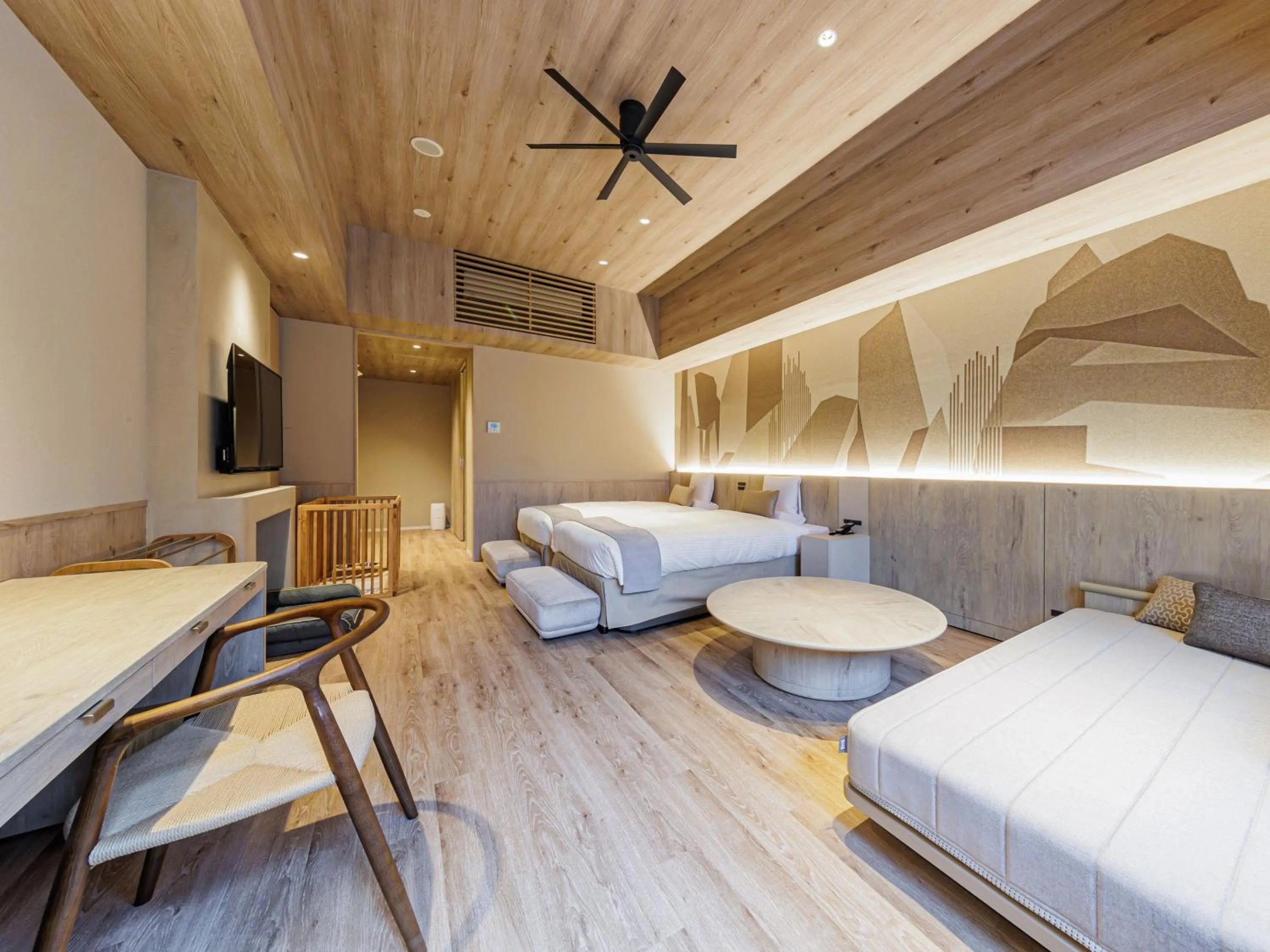 Bed in Kamenoi Hotel Tsukubasan