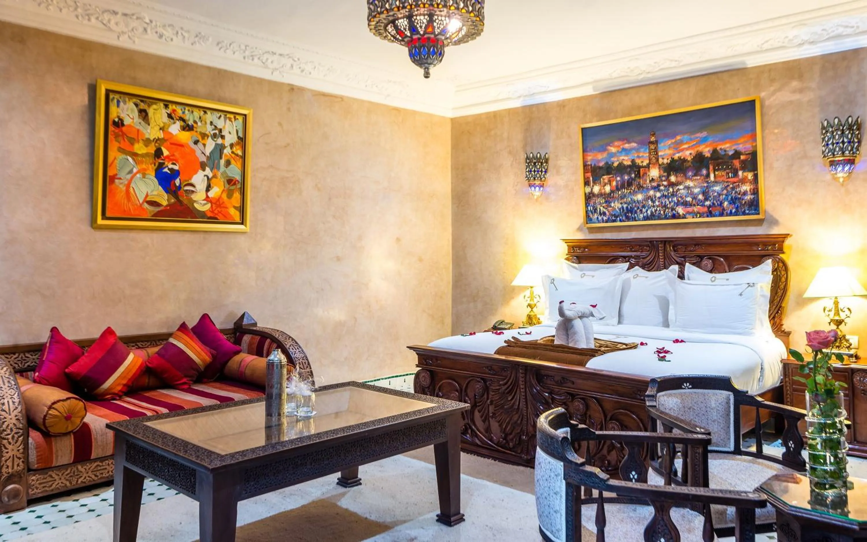 Bedroom in Hivernage Secret Suites & Garden