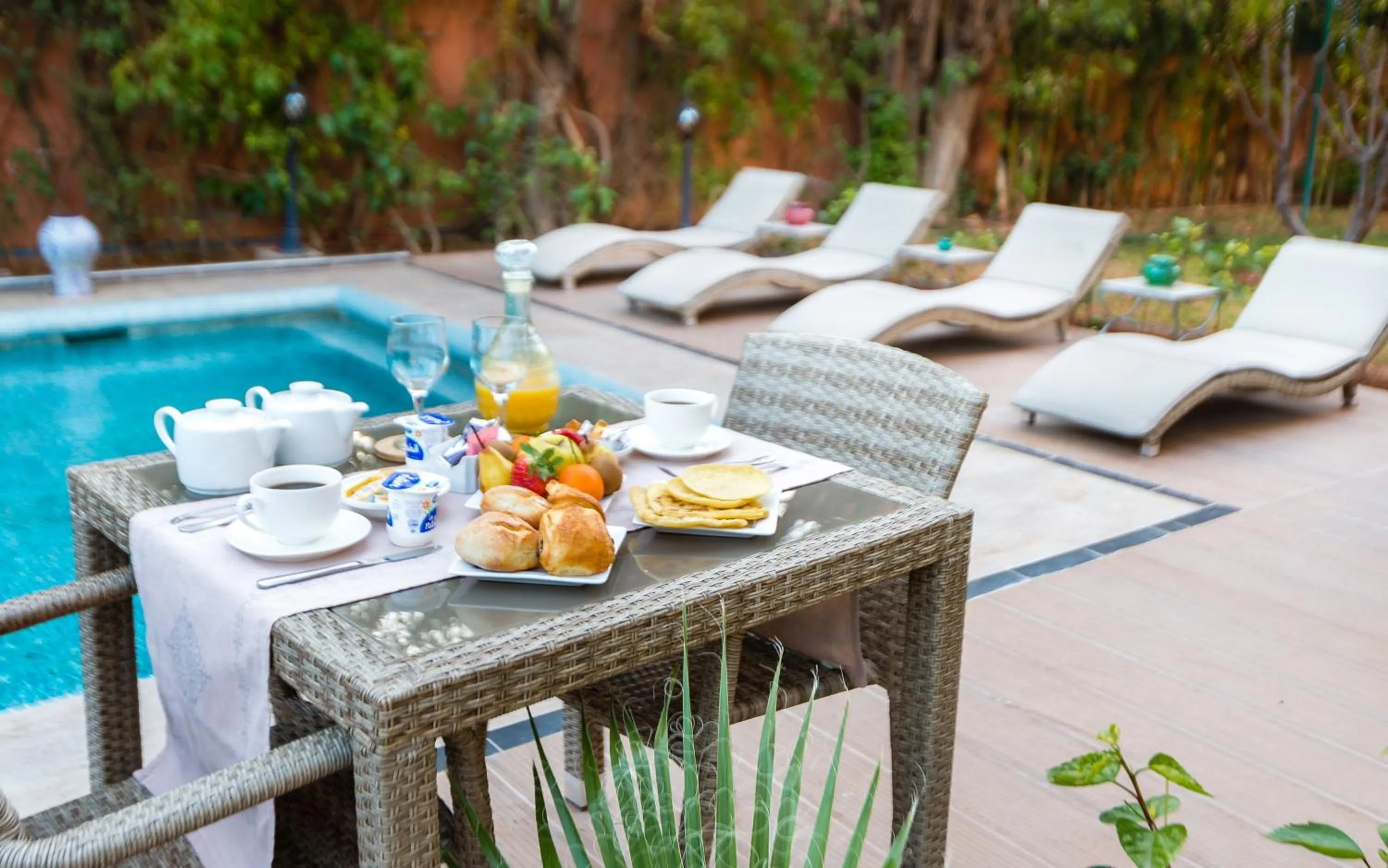 Continental breakfast in Hivernage Secret Suites & Garden