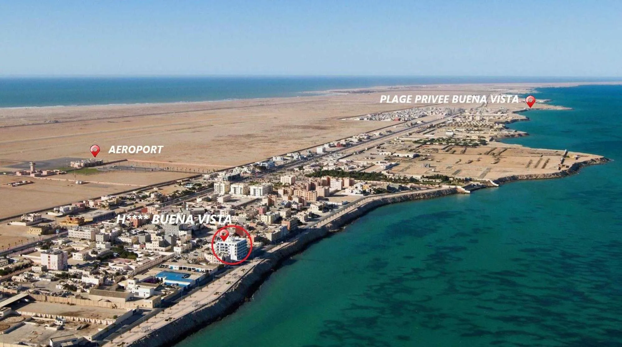 Bird's eye view in Hotel Buenavista Dakhla