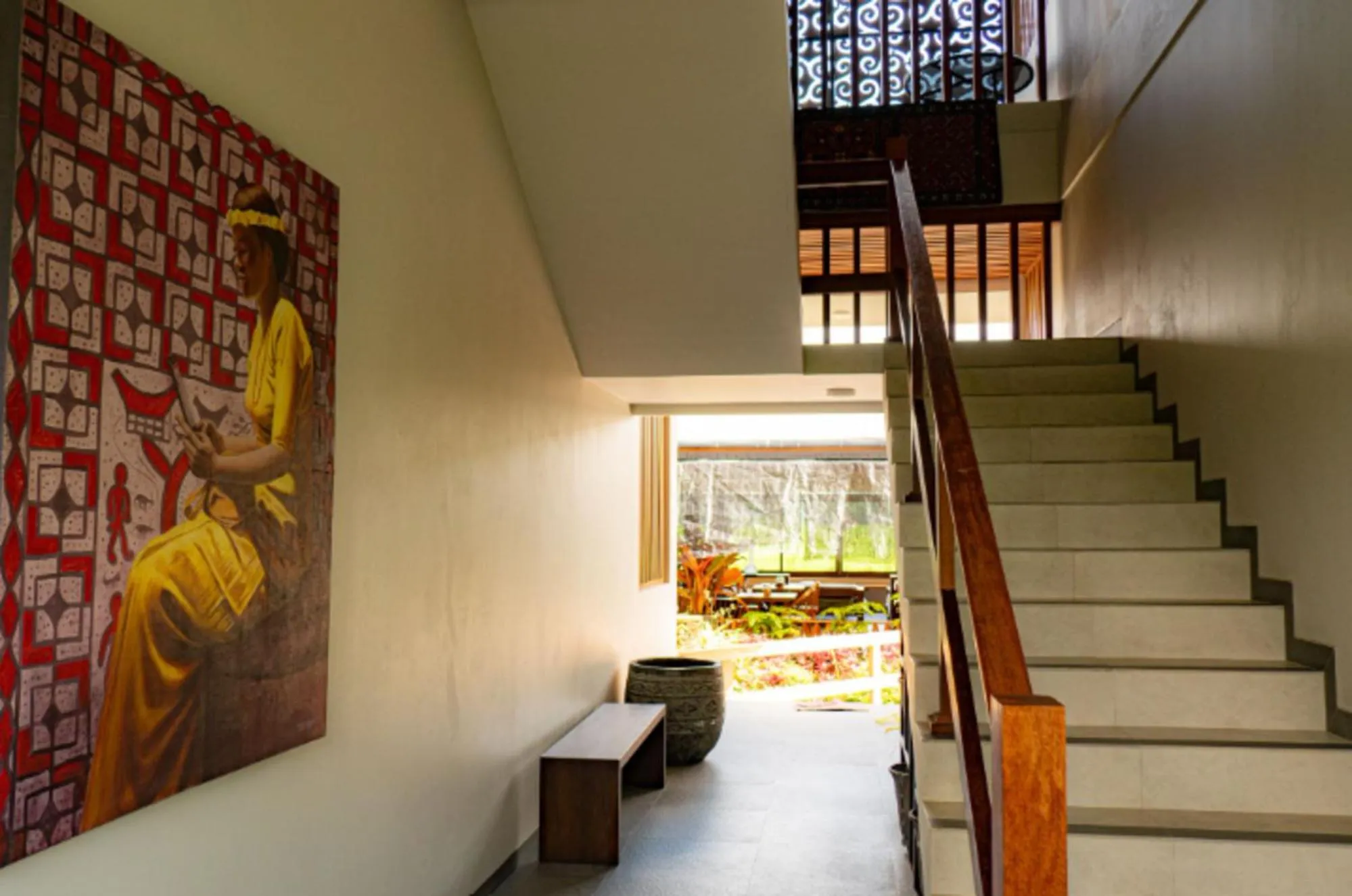 Seating area in Santai Toraja