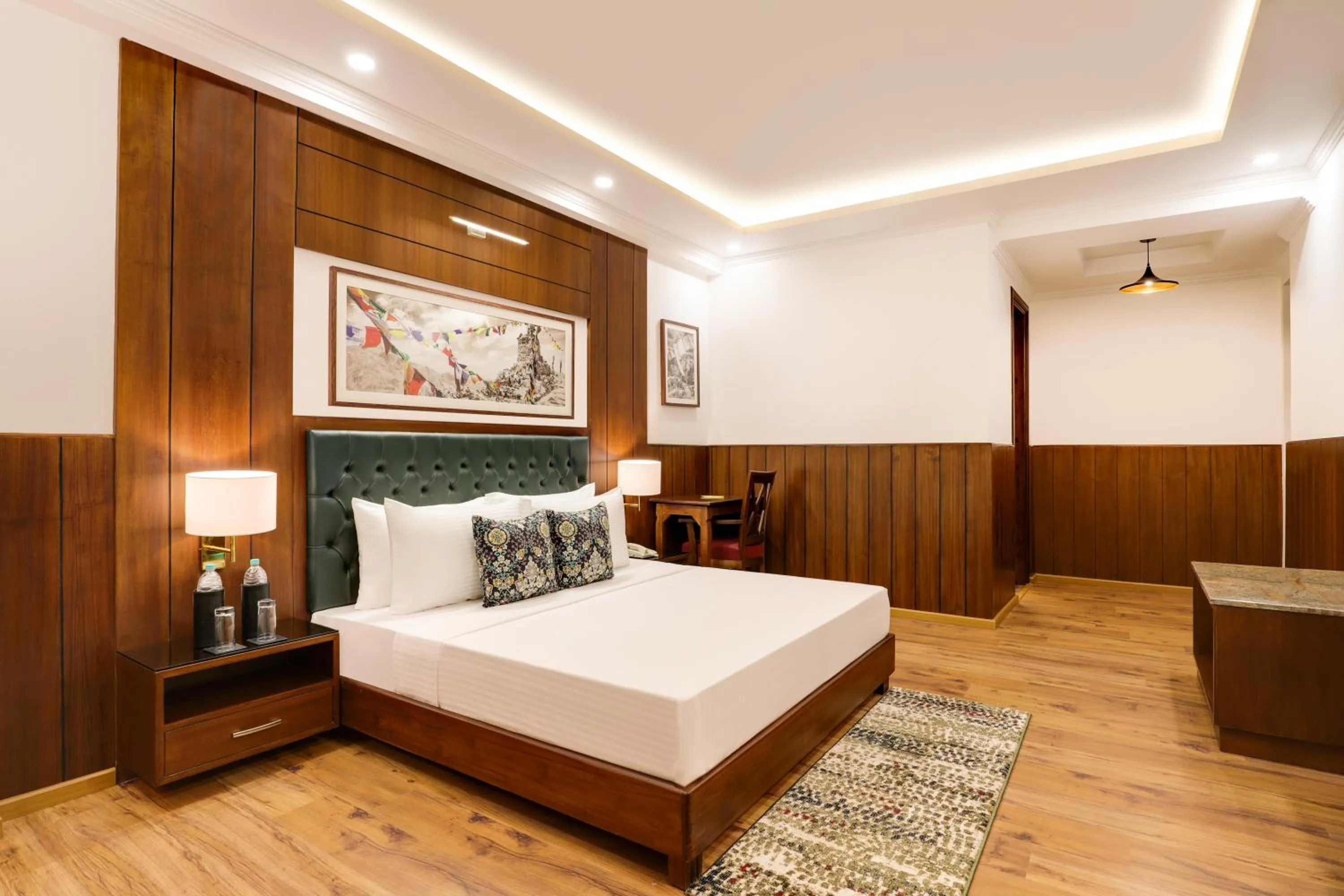 Bed in Lemon Tree Hotel, Mcleodganj