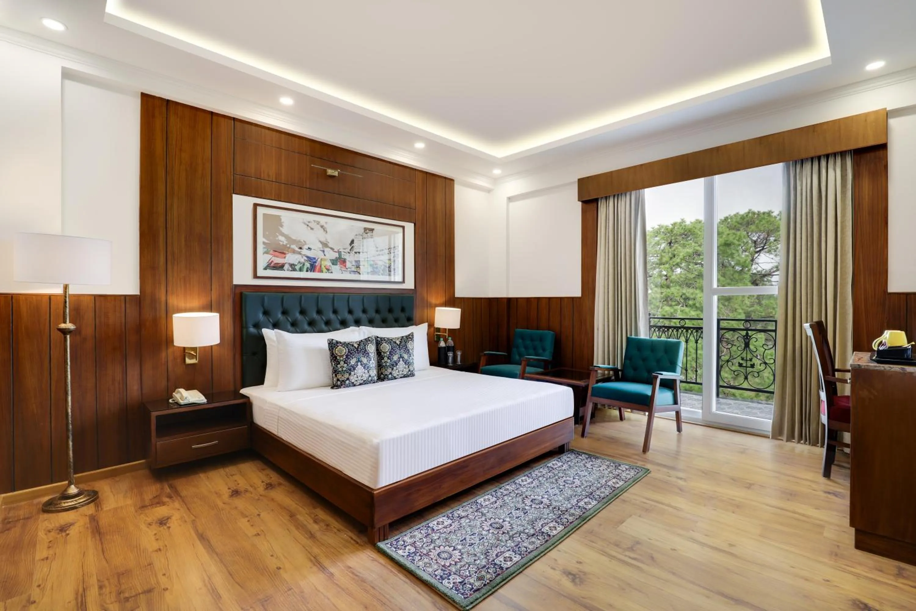 Bed in Lemon Tree Hotel, Mcleodganj