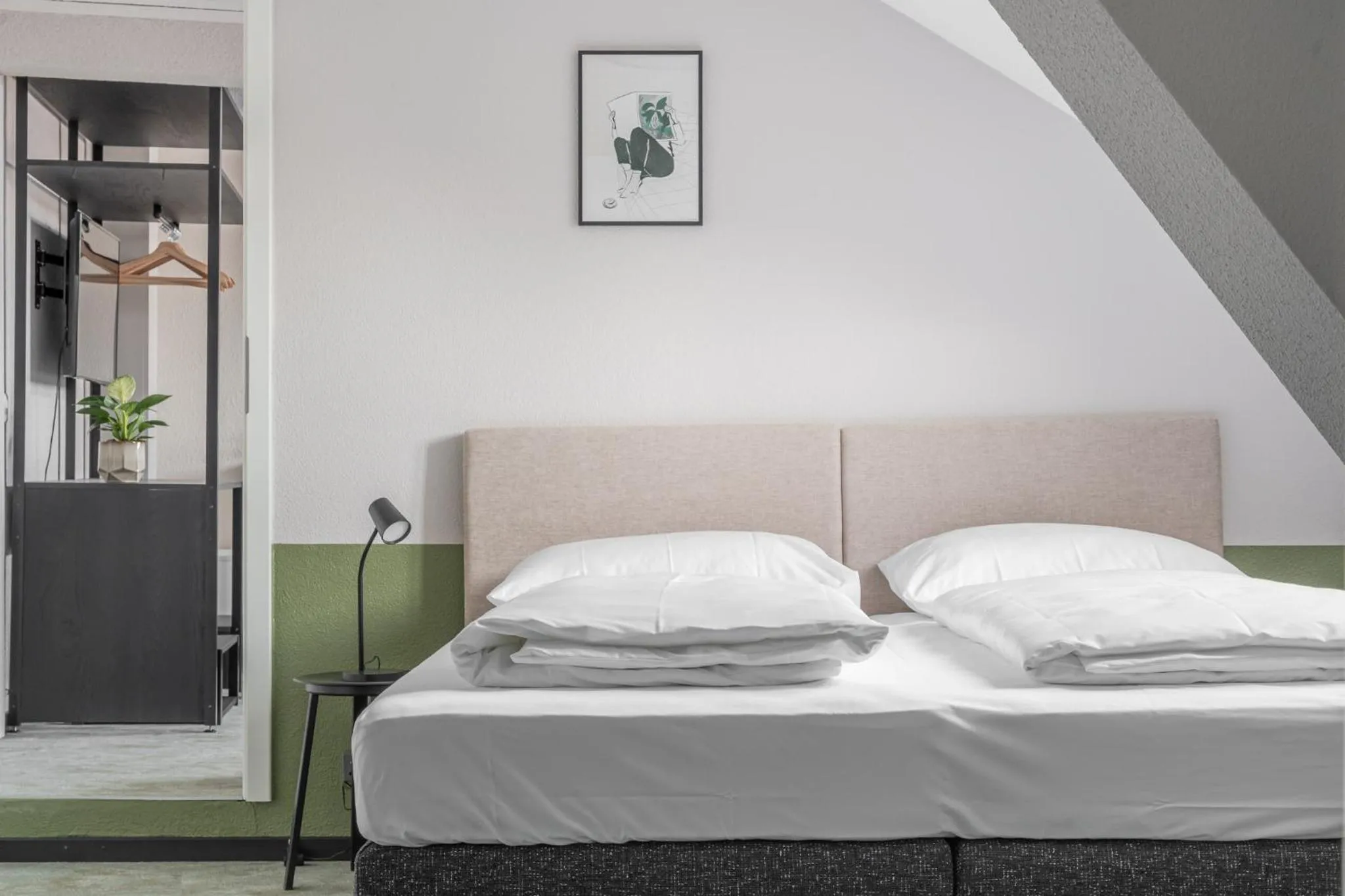 Bed in Hotel Goldener Stern - Self check-in