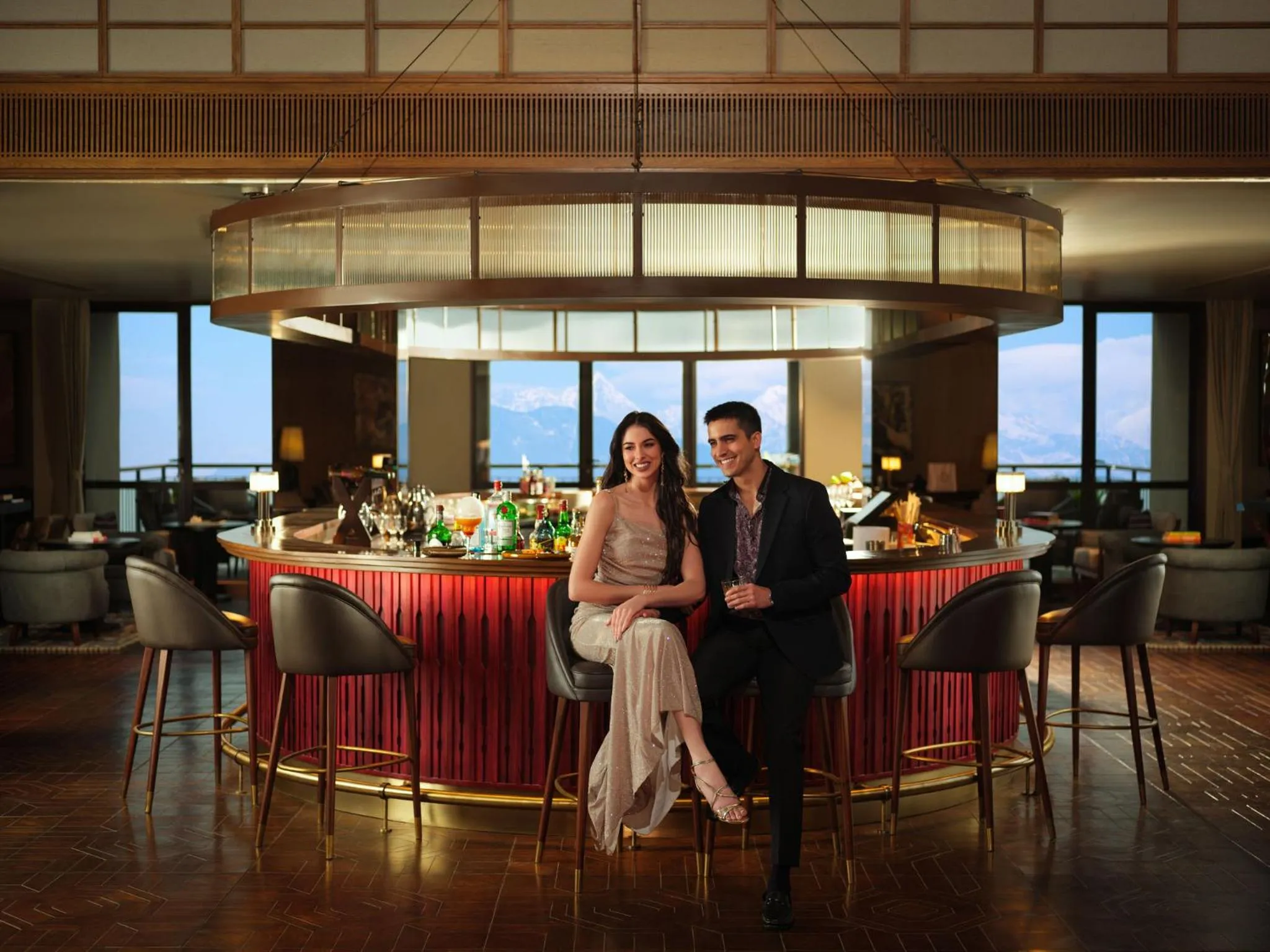 Lounge or bar in Taj Guras Kutir Resort & Spa, Gangtok