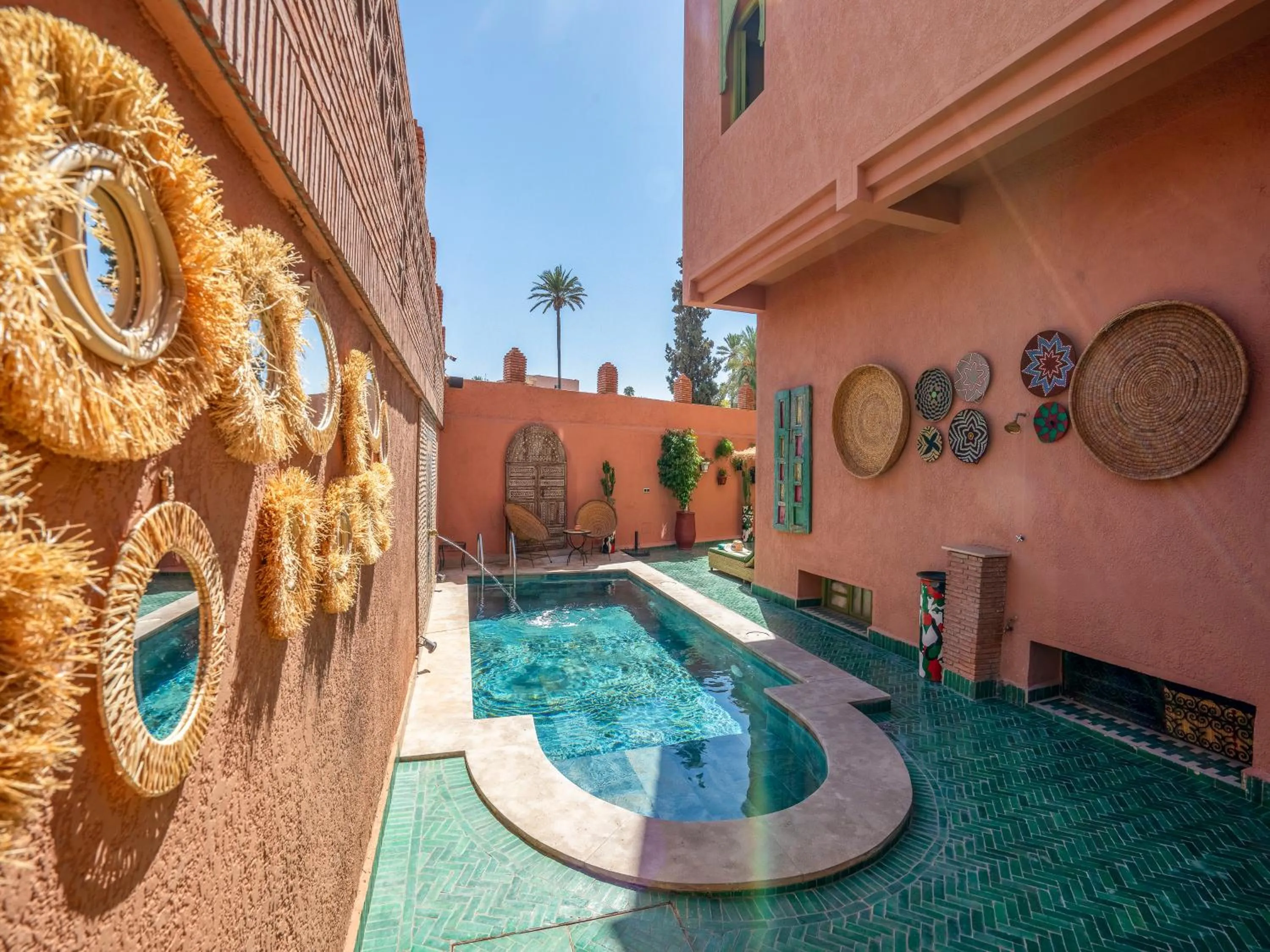 Pool view in Riad Dar Sido
