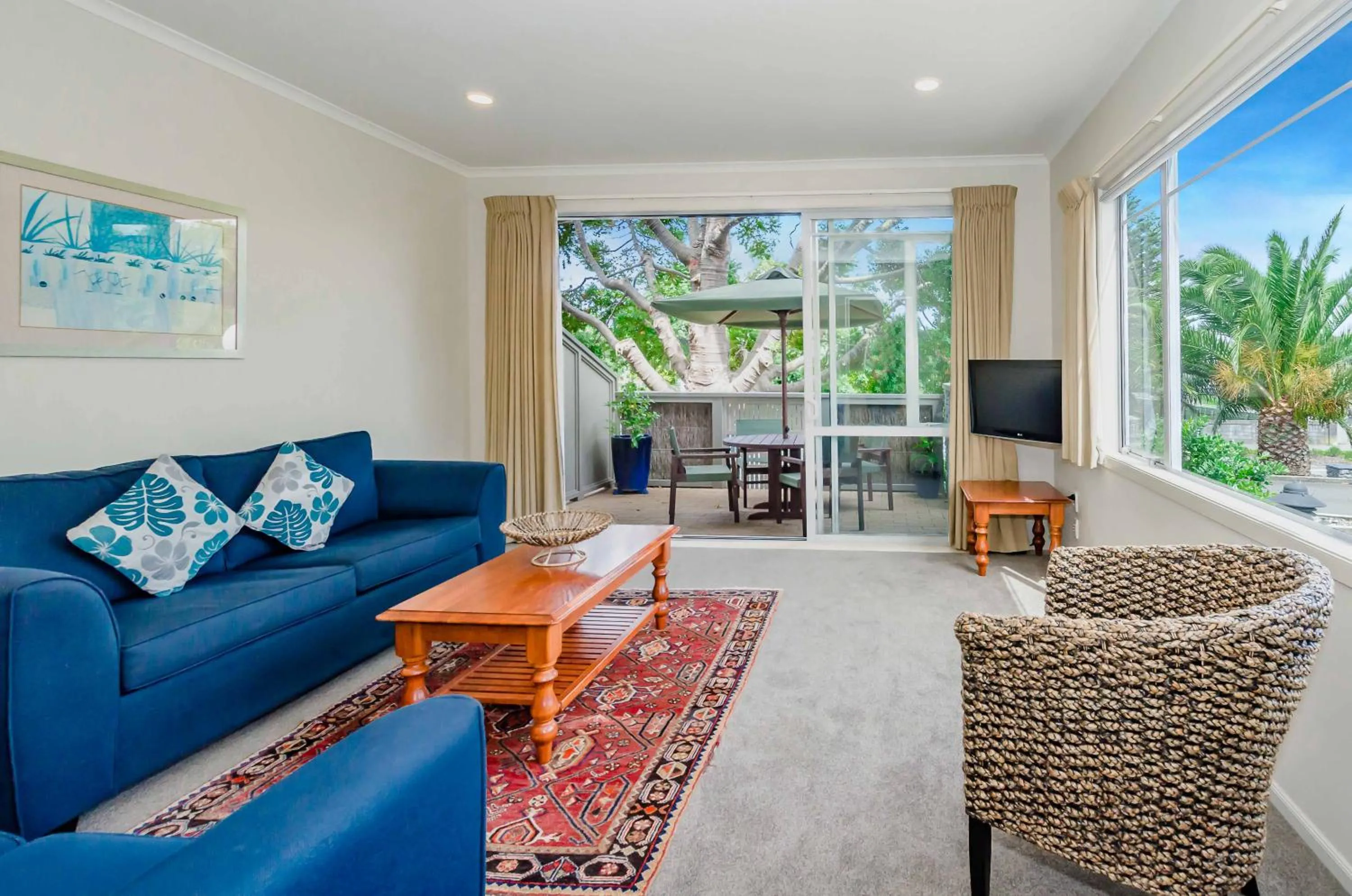 Living room in Raumati Sands Resort