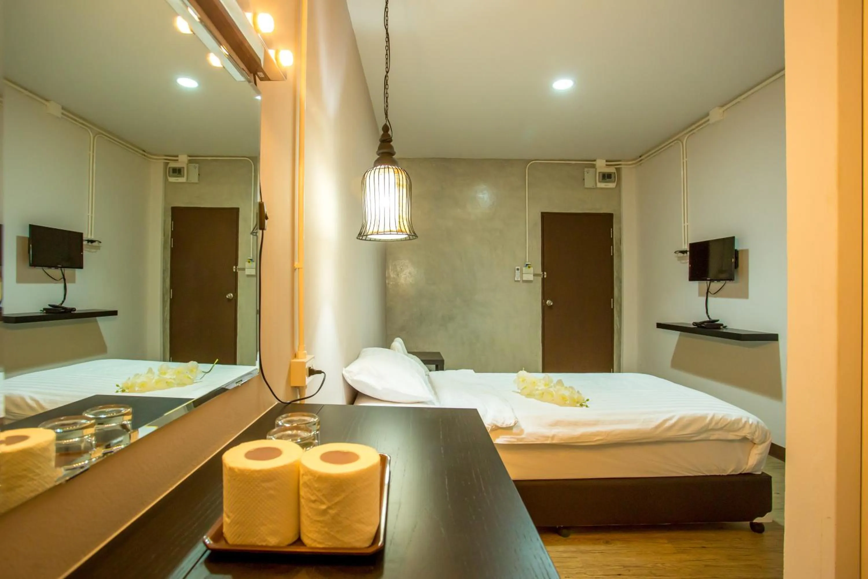 Photo of the whole room, Bed in First Residence