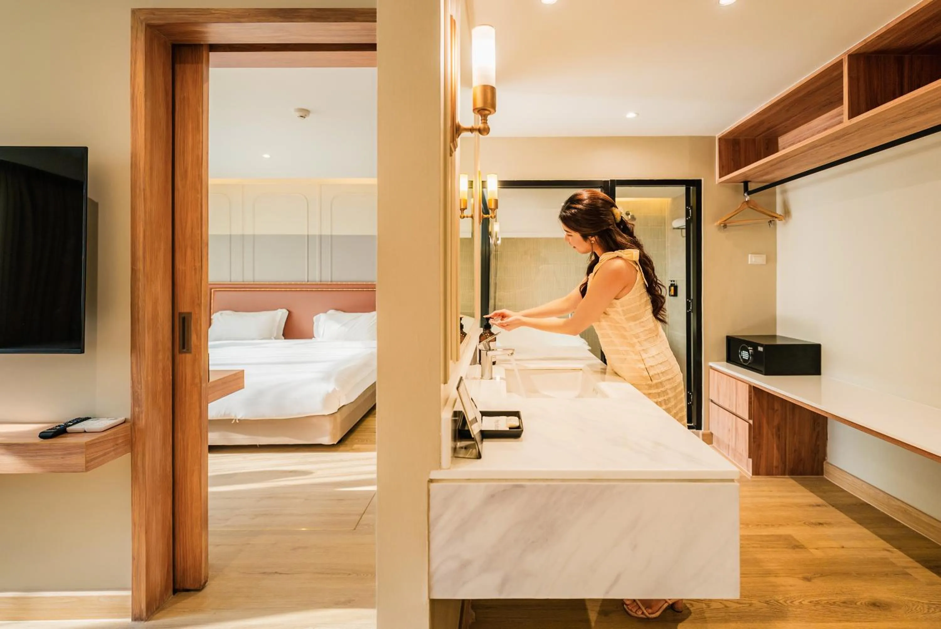 Area and facilities, Bed in THEE Bangkok by TH District "newly renovated"