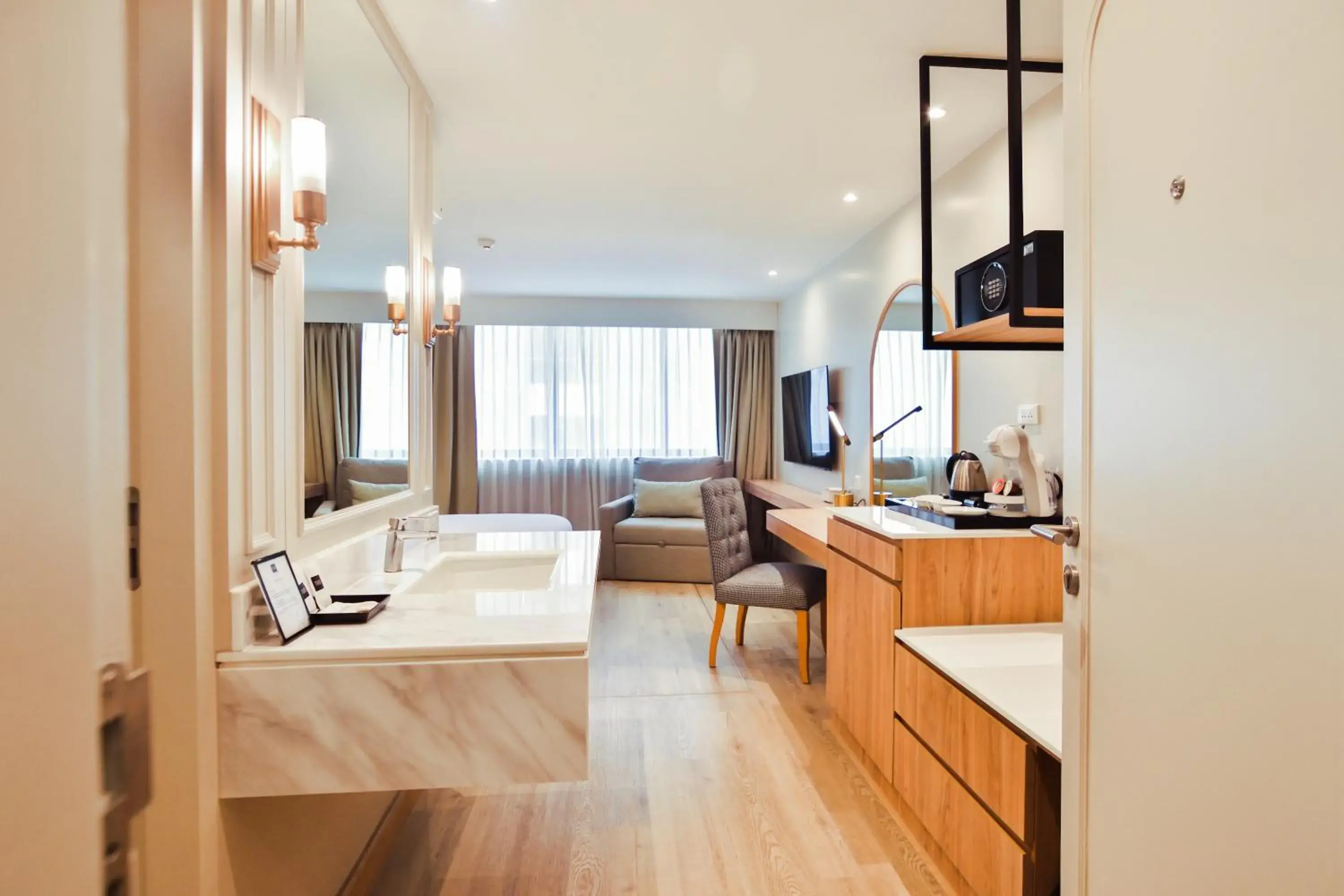 Area and facilities, Bed in THEE Bangkok by TH District "newly renovated" Area and facilities, Bed in THEE Bangkok by TH District "newly renovated"