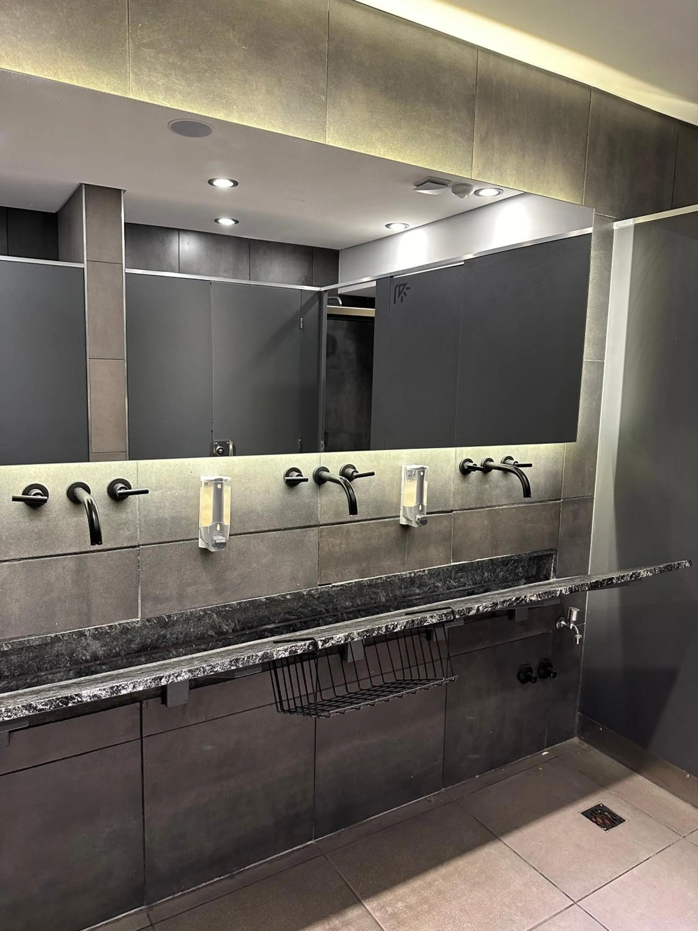 Shower in MONS hostel