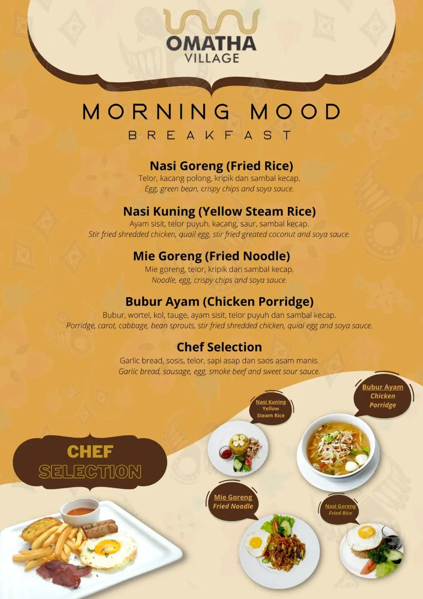 Breakfast in Omatha Village Breakfast in Omatha Village