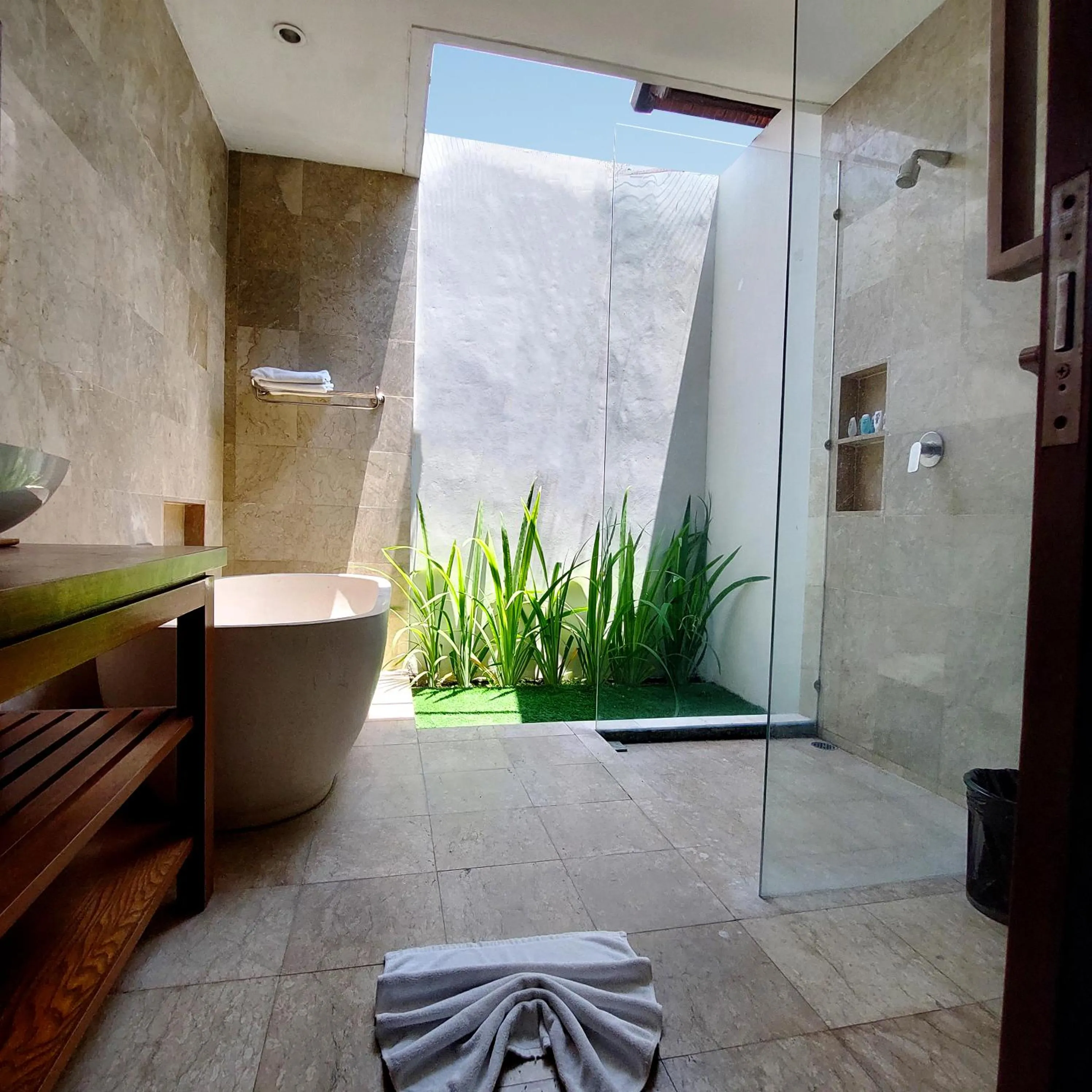 Shower in Omatha Village