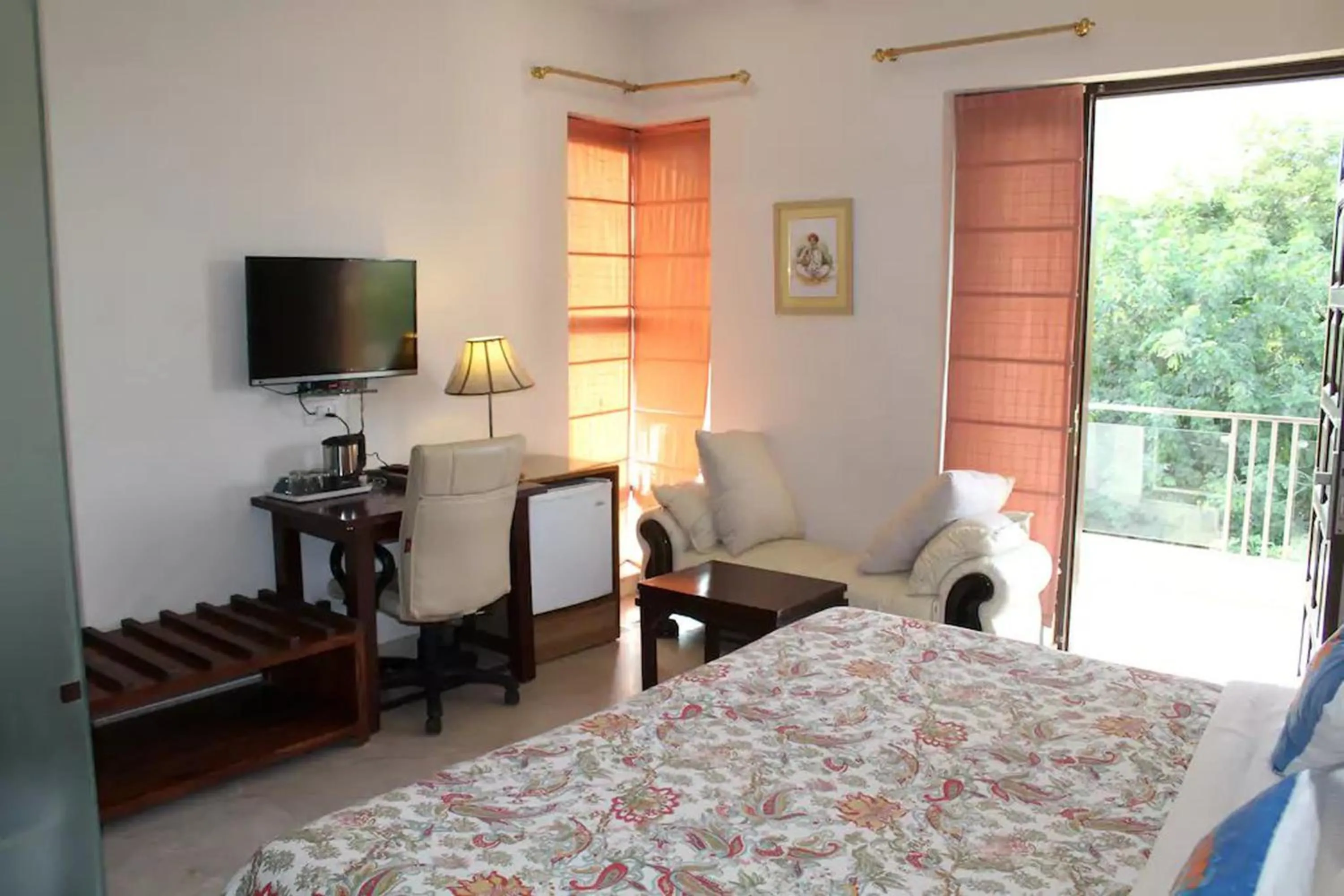 Bed in Perch Arbor Suites