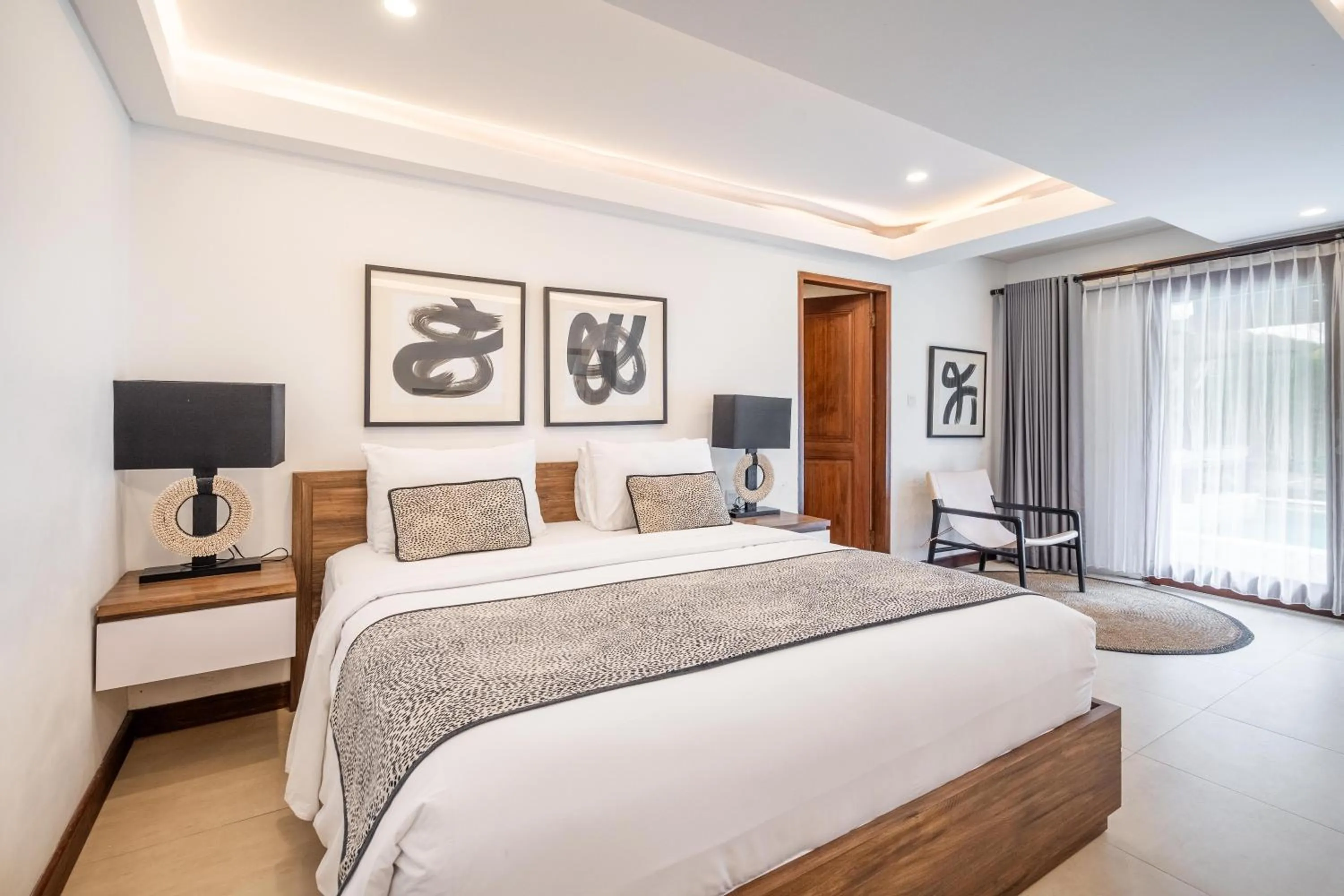 Bedroom, Bed in Vienna Villas by Great Bali Villas