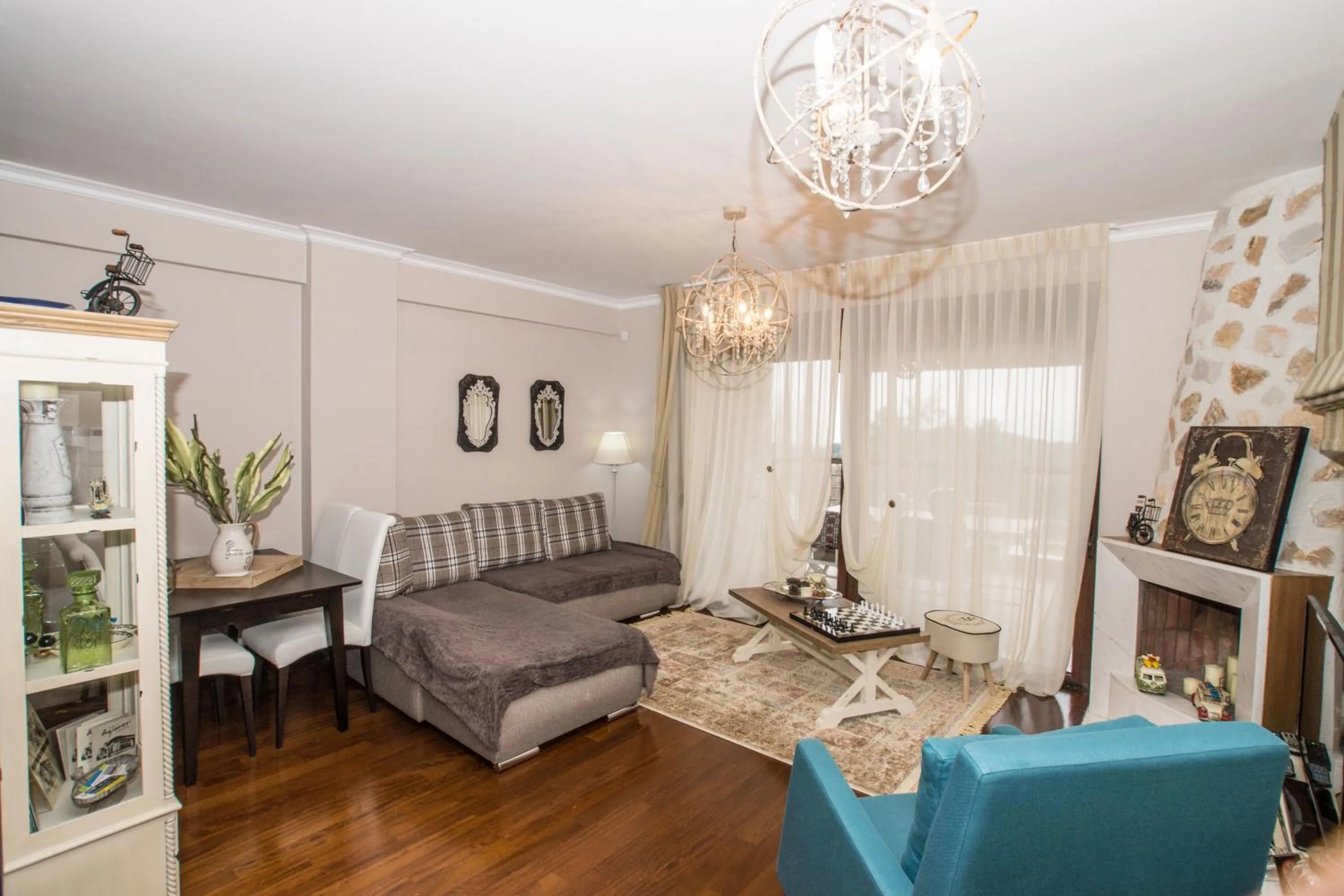 Living room in Evmorfes Villas
