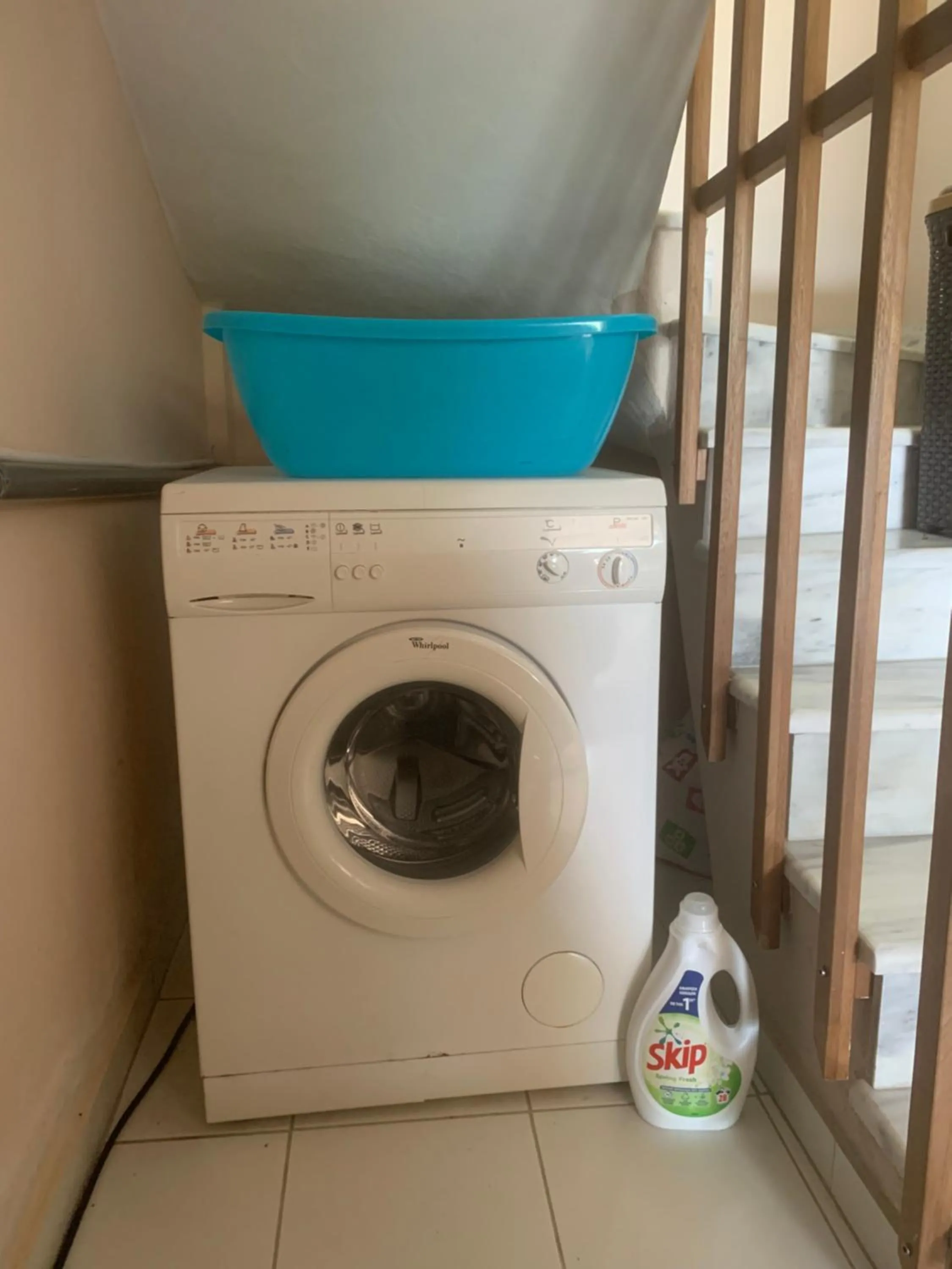 washing machine in Evmorfes Villas
