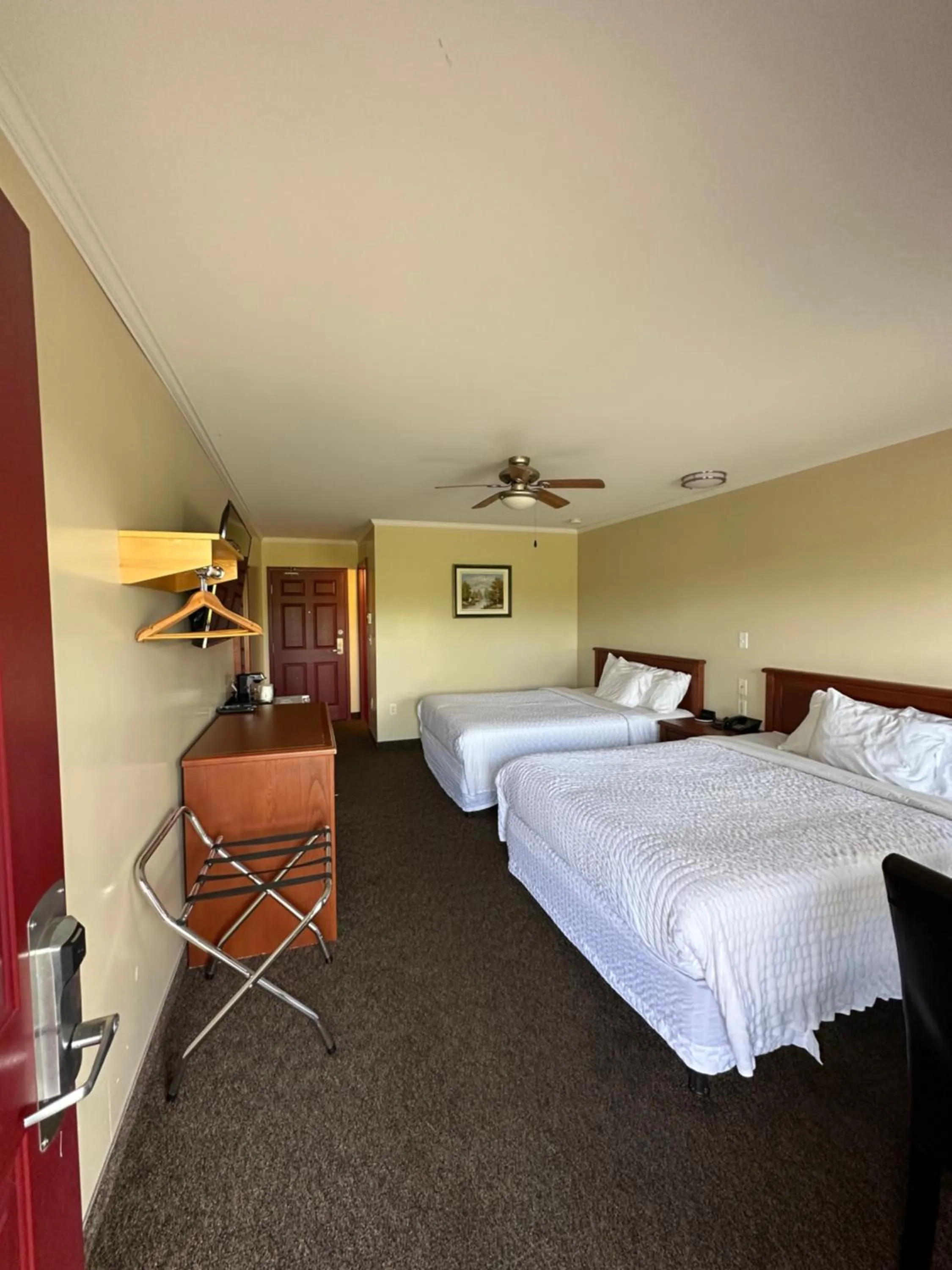 Bed in Travellers Inn Fredericton NB