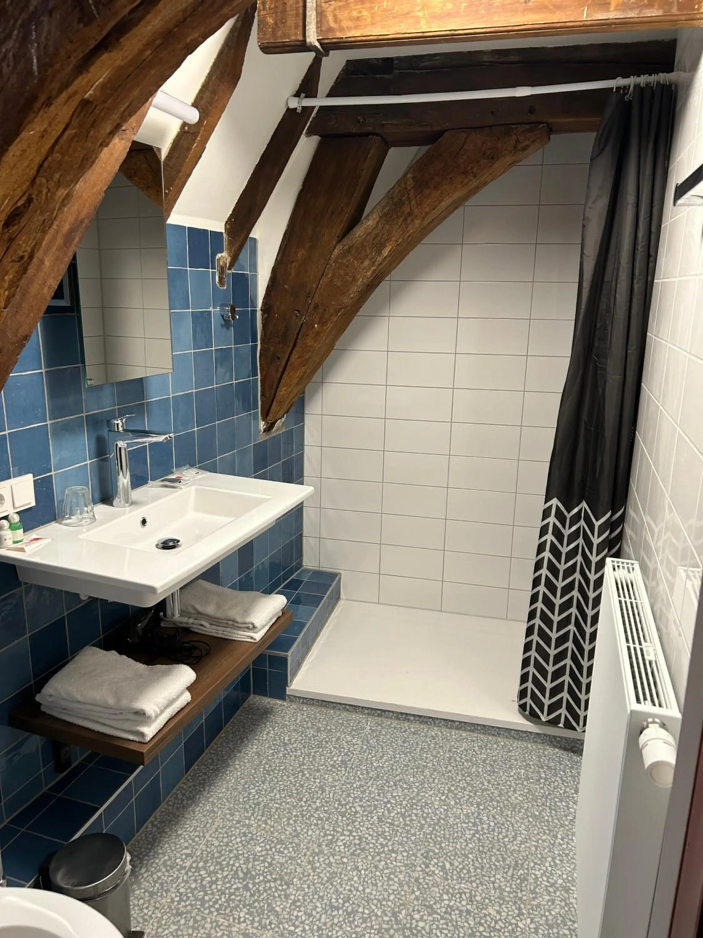 Bathroom in Hotel de Vischpoorte, centrum Deventer en aan de IJssel