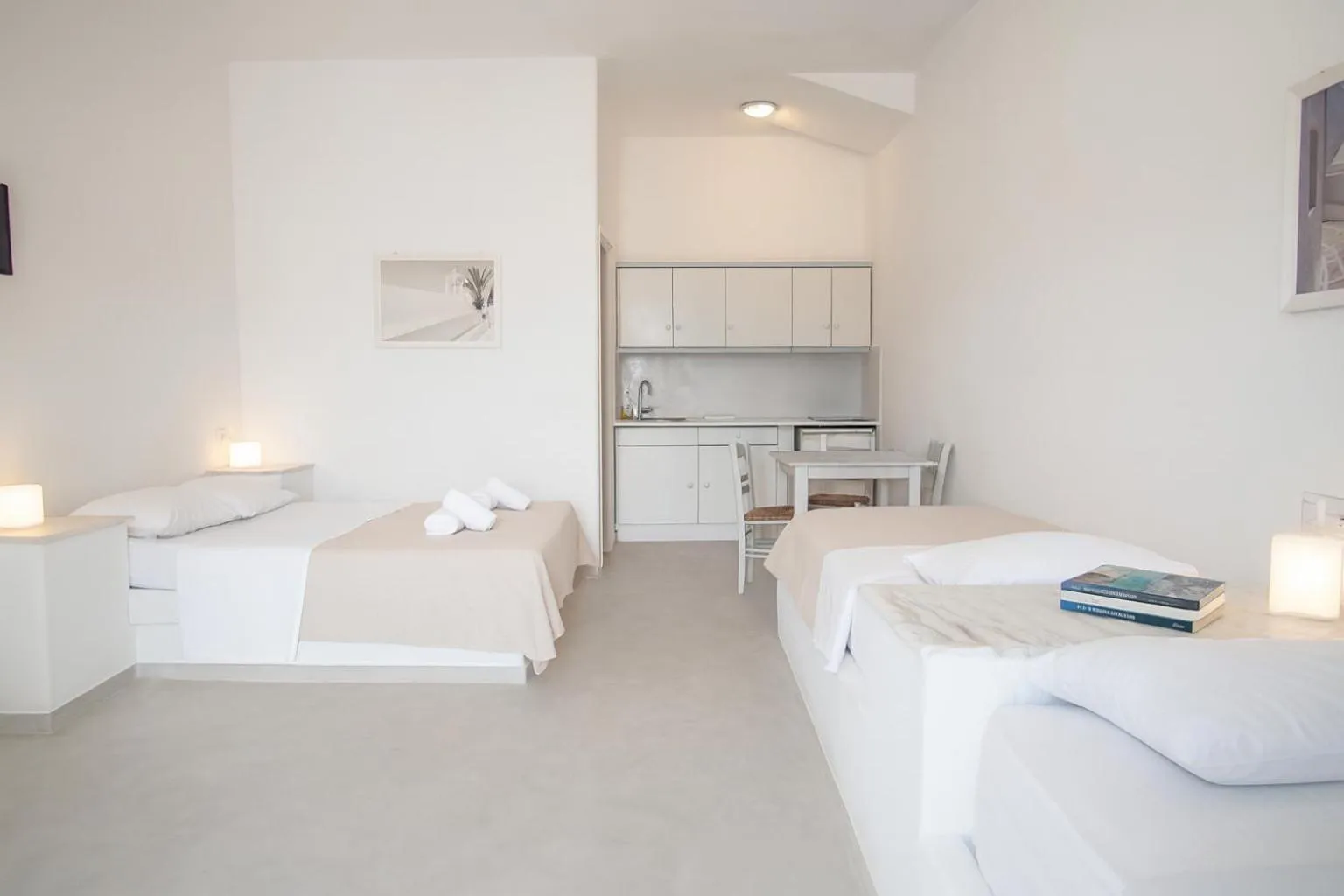 Bed in Kritikakis Village Hotel