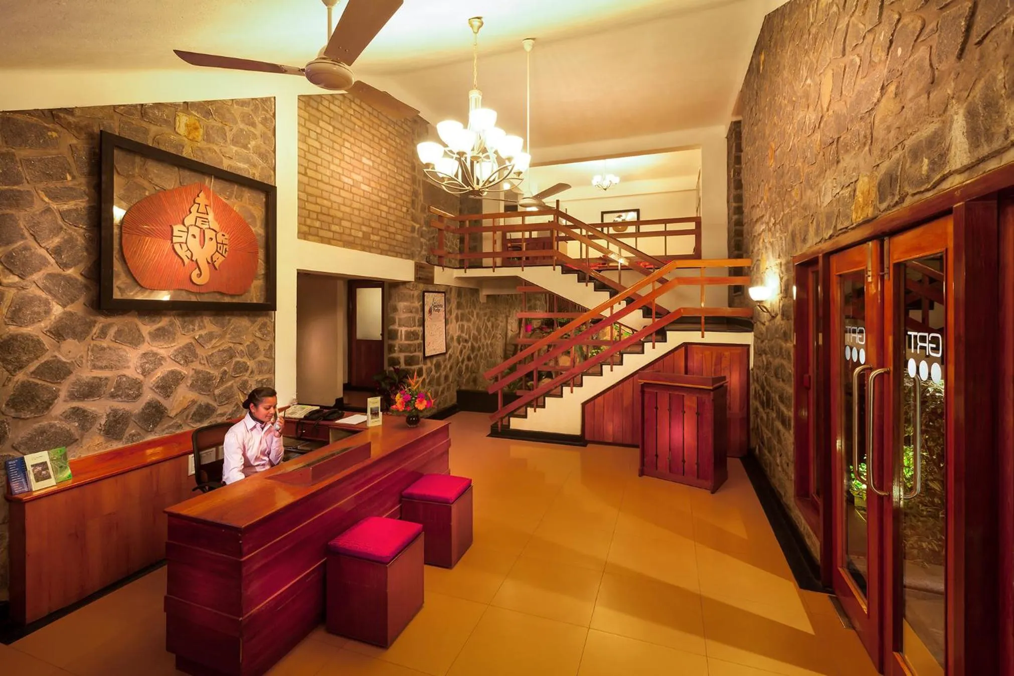 Lobby or reception in GReaT Trails Yercaud by GRT Hotels