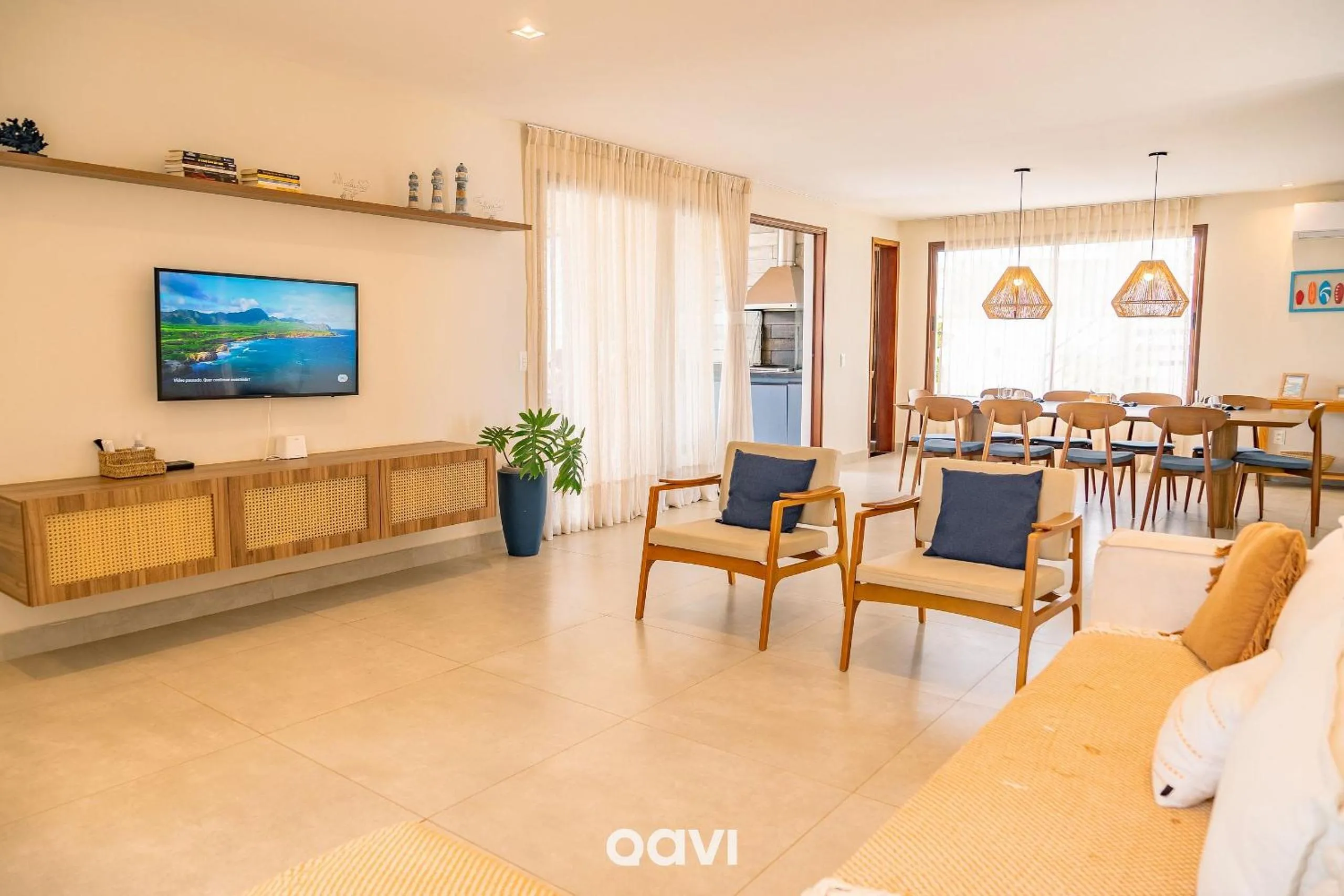 Living room in Villa Makani no Shamballa by Qavi