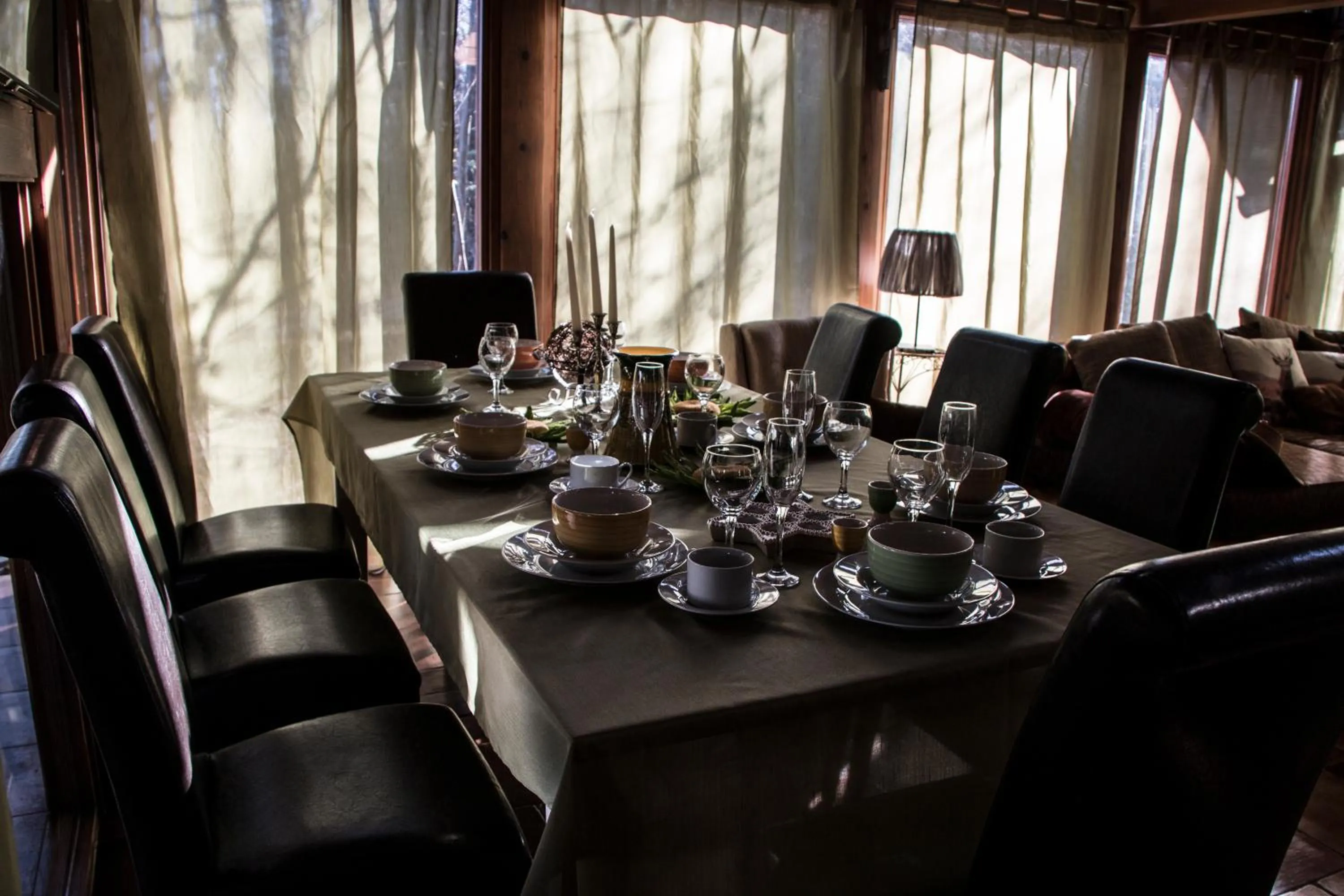 Dining area in Koča na samem