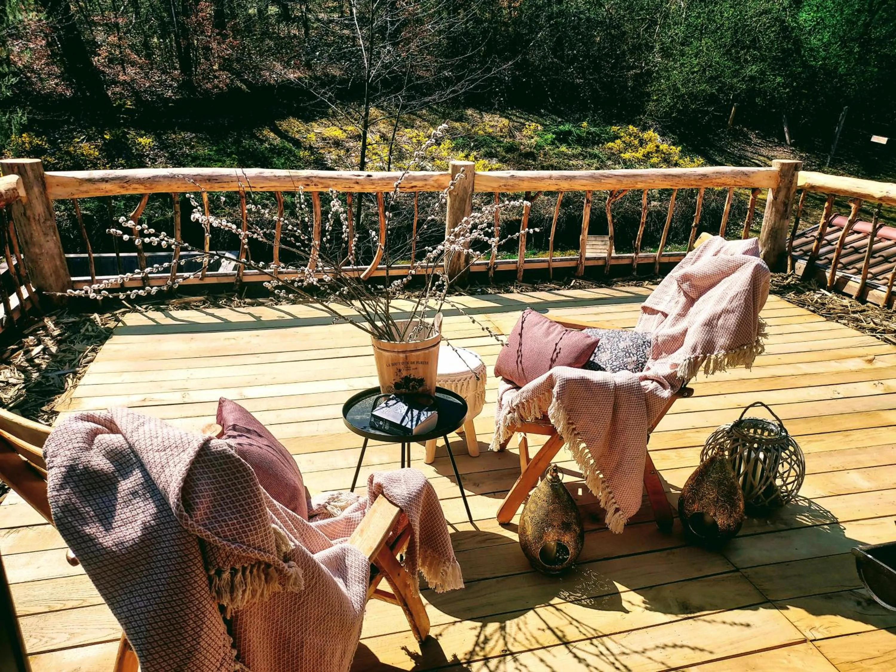 Balcony/Terrace in Koča na samem
