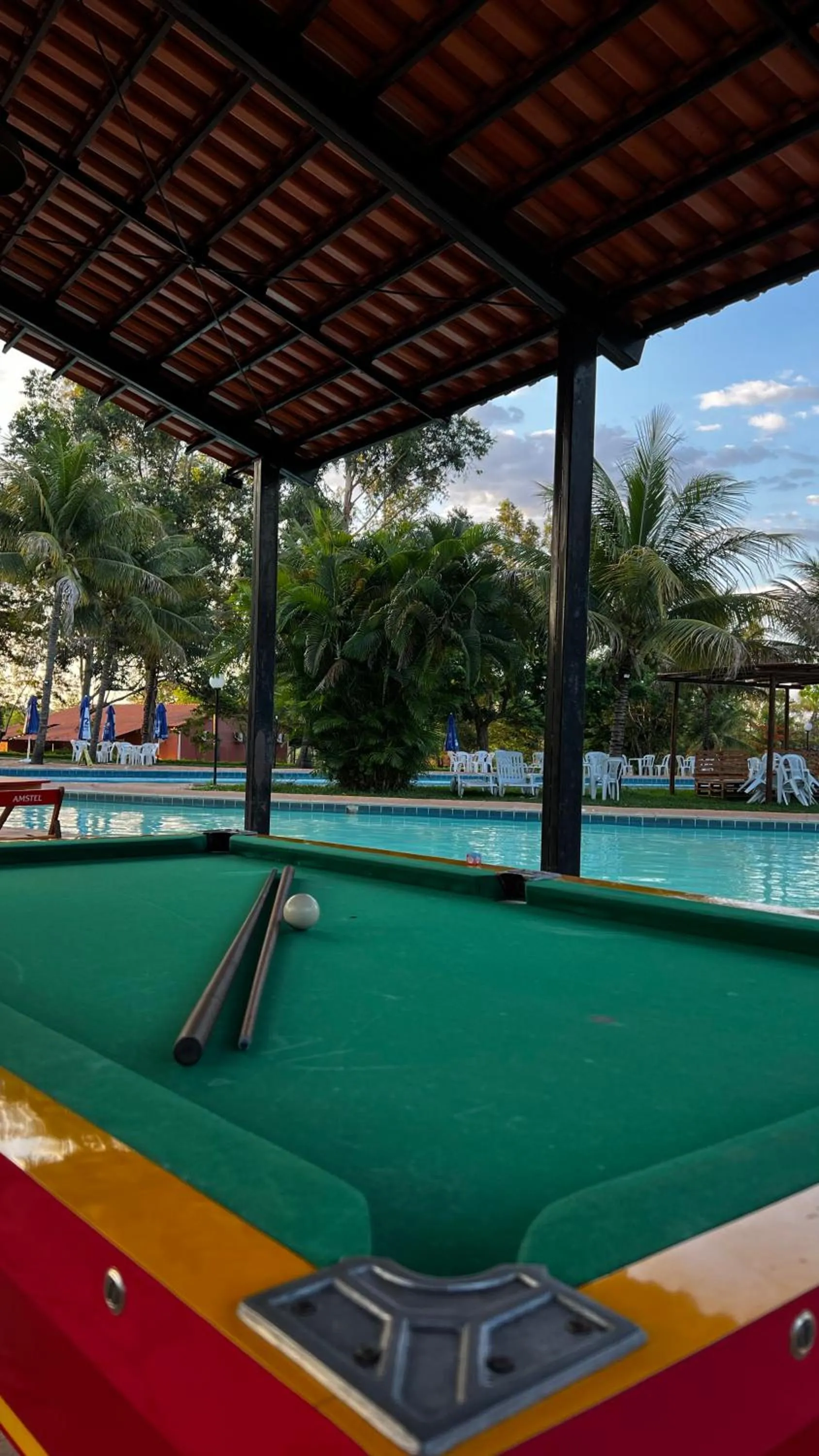 Pool view in Hotel Fazenda Bonjuá