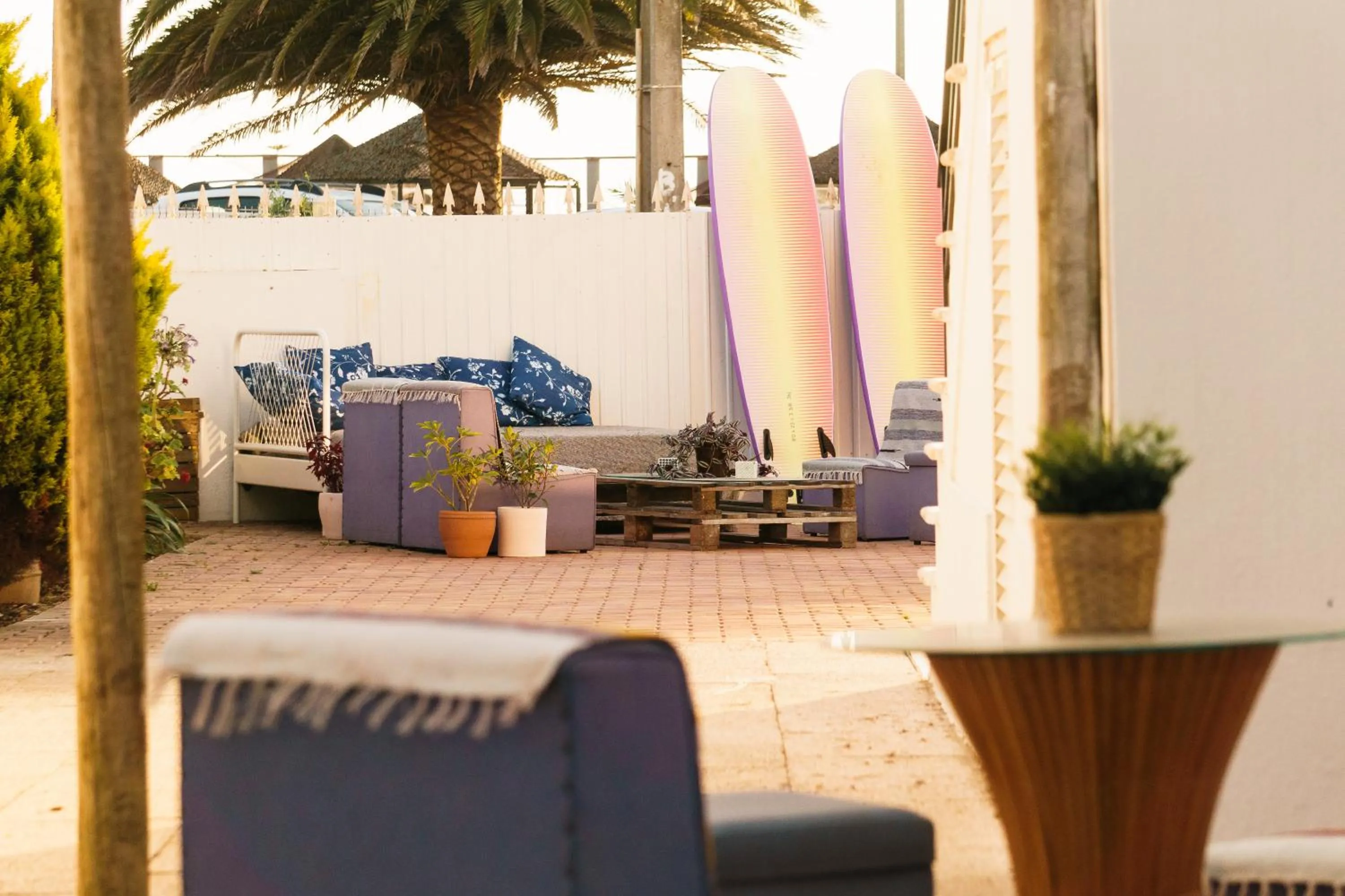 Patio in Hospedium Hostel República Surf House