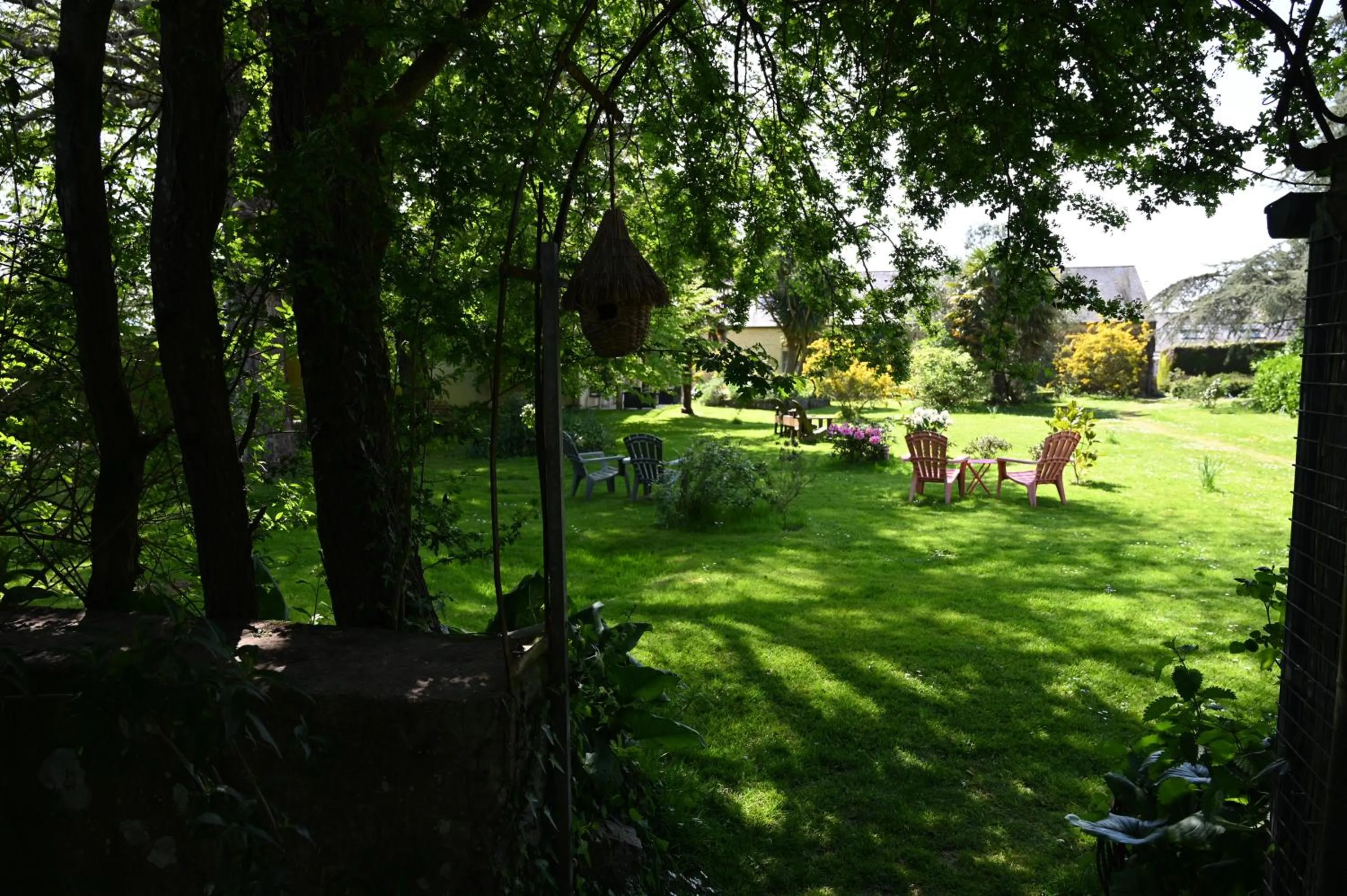 Garden in Logis Hôtel La Demeure du Perron