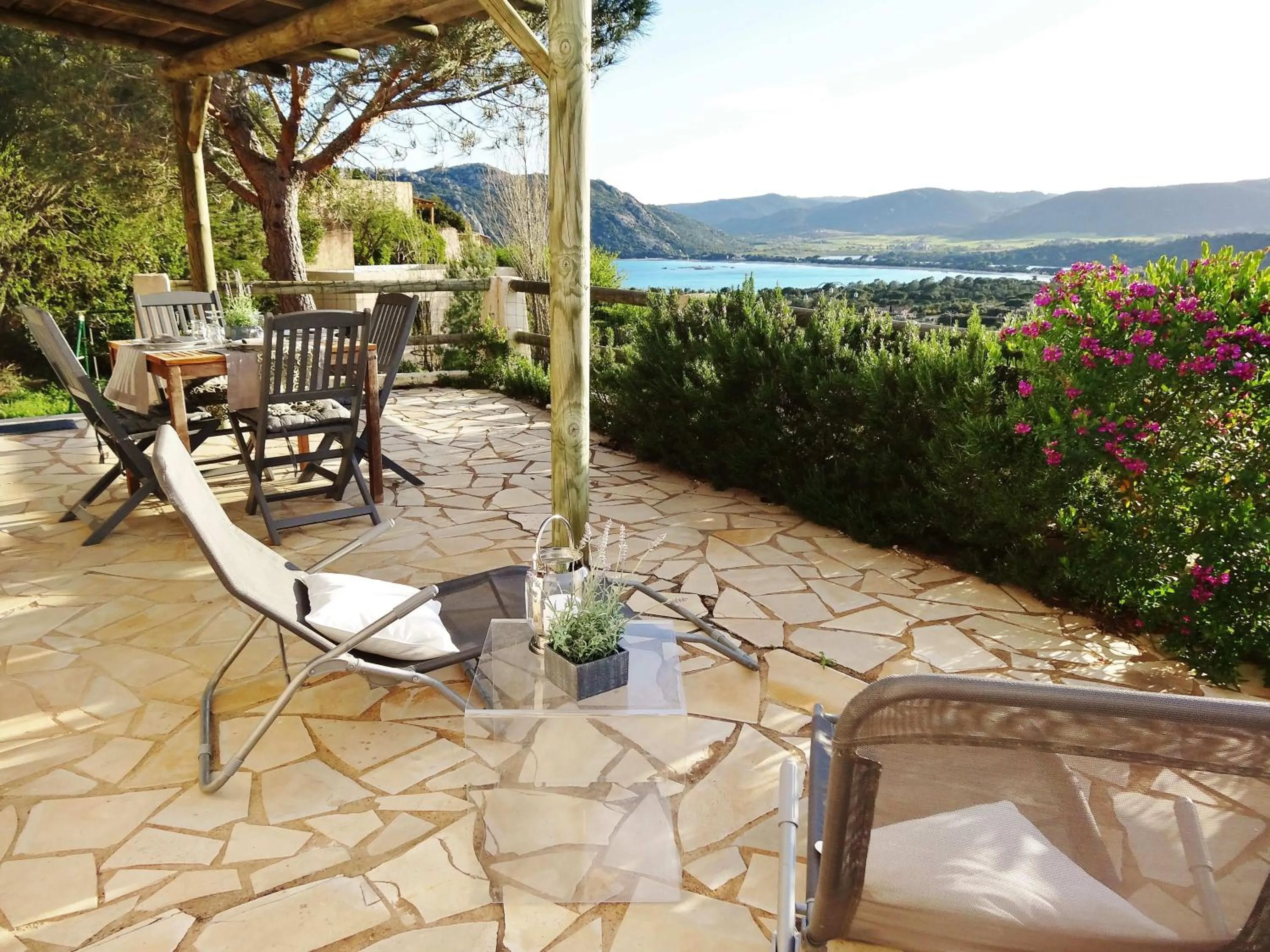 Balcony/Terrace in Residence Bellavista à Santa Giulia, proche de la plage et vue mer