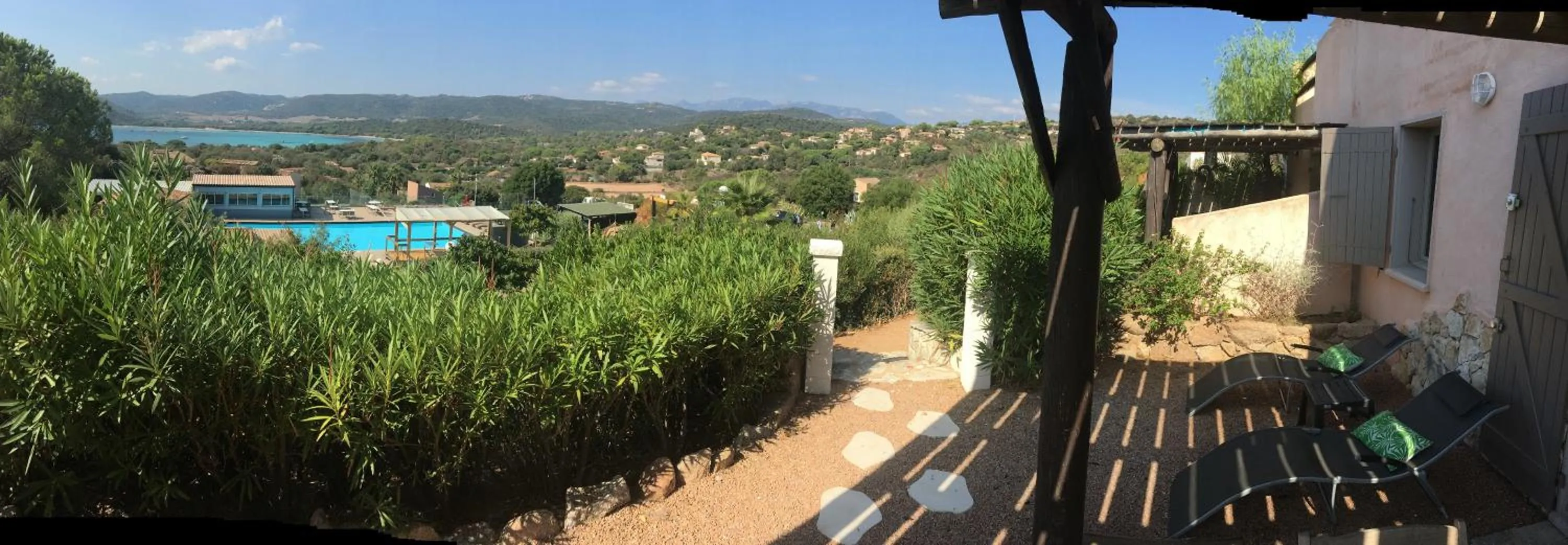 Balcony/Terrace in Residence Bellavista à Santa Giulia, proche de la plage et vue mer