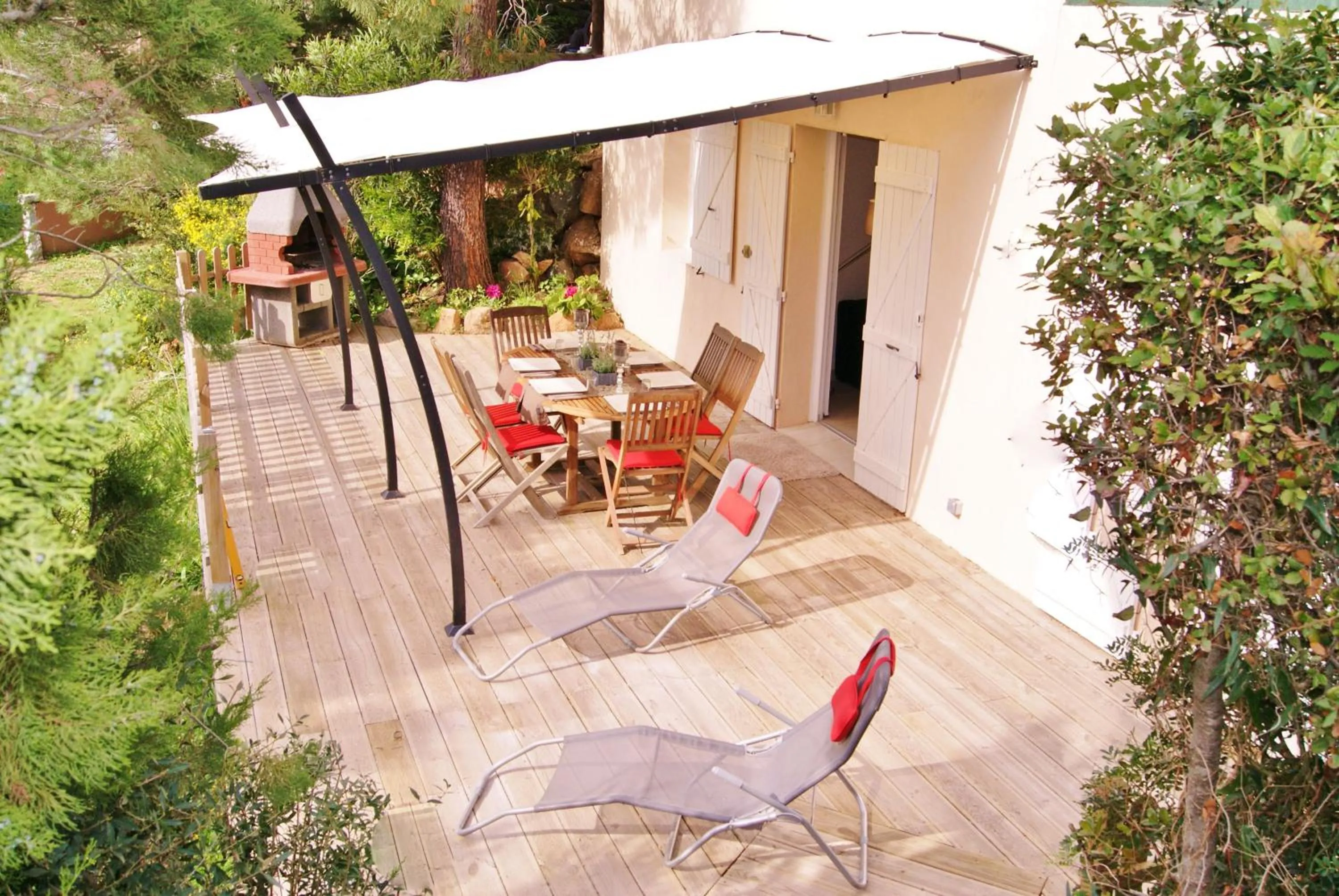 Balcony/Terrace in Residence Bellavista à Santa Giulia, proche de la plage et vue mer