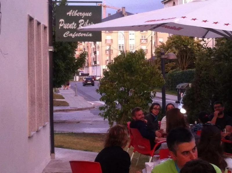Garden in Pensión-Albergue Puente Ribeira