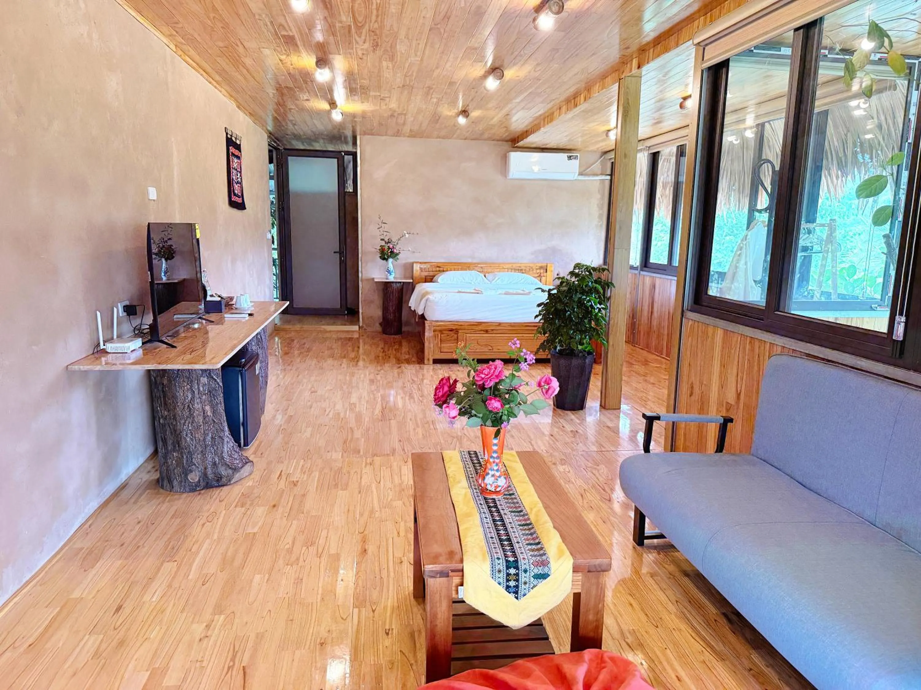 Bedroom, Bed in Mai Chau Onsen Retreat