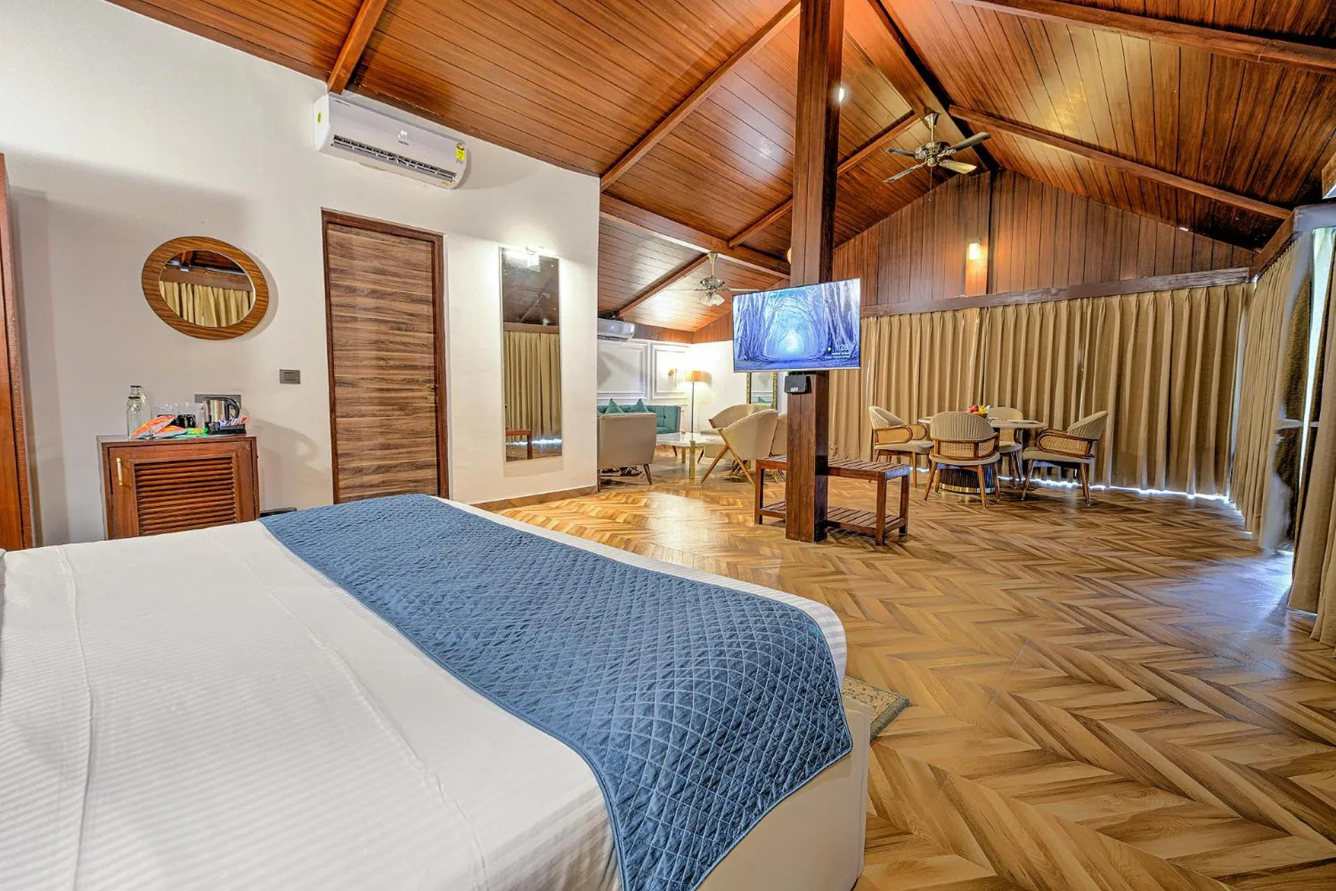 Bed in Silver Sand Beach Resort Havelock