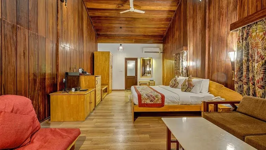 Bed in Silver Sand Beach Resort Havelock