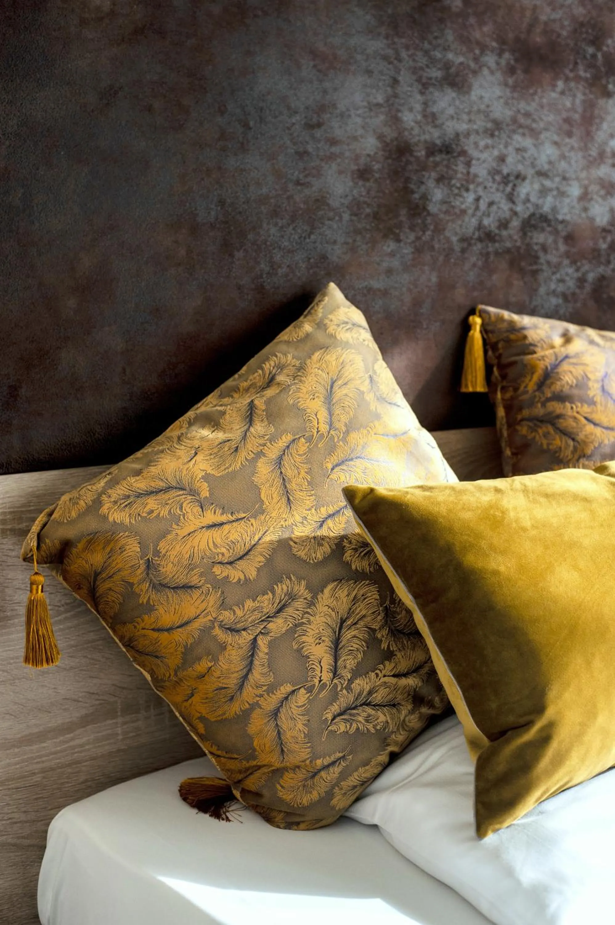 Decorative detail, Bed in Business Class Hotel Ebersberg