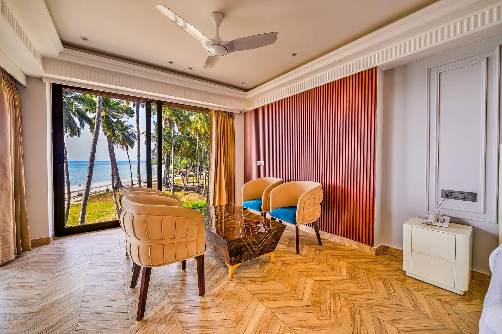 Seating area in Silver Sand Sea Princess Beach Resort
