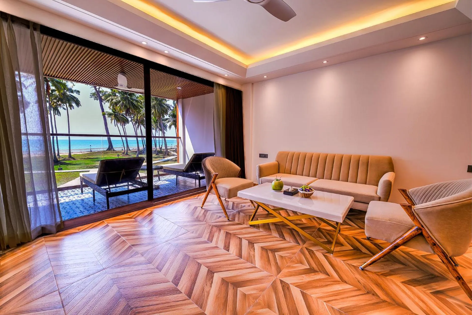 Seating area in Silver Sand Sea Princess Beach Resort