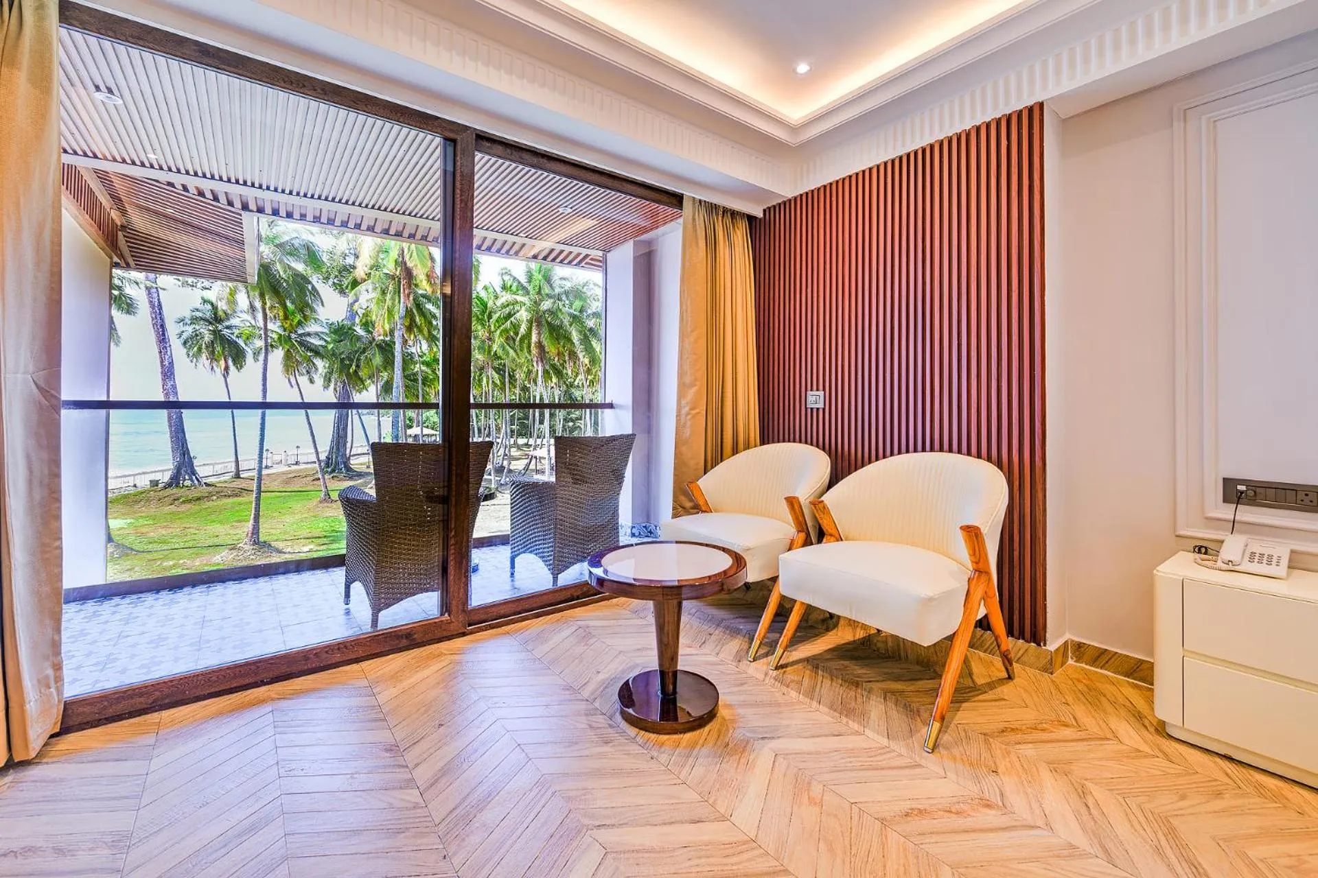 Seating area in Silver Sand Sea Princess Beach Resort