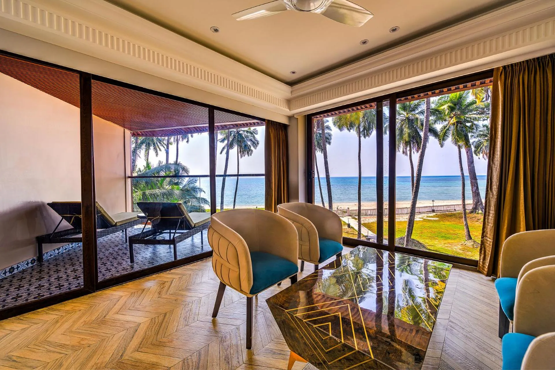 Seating area in Silver Sand Sea Princess Beach Resort