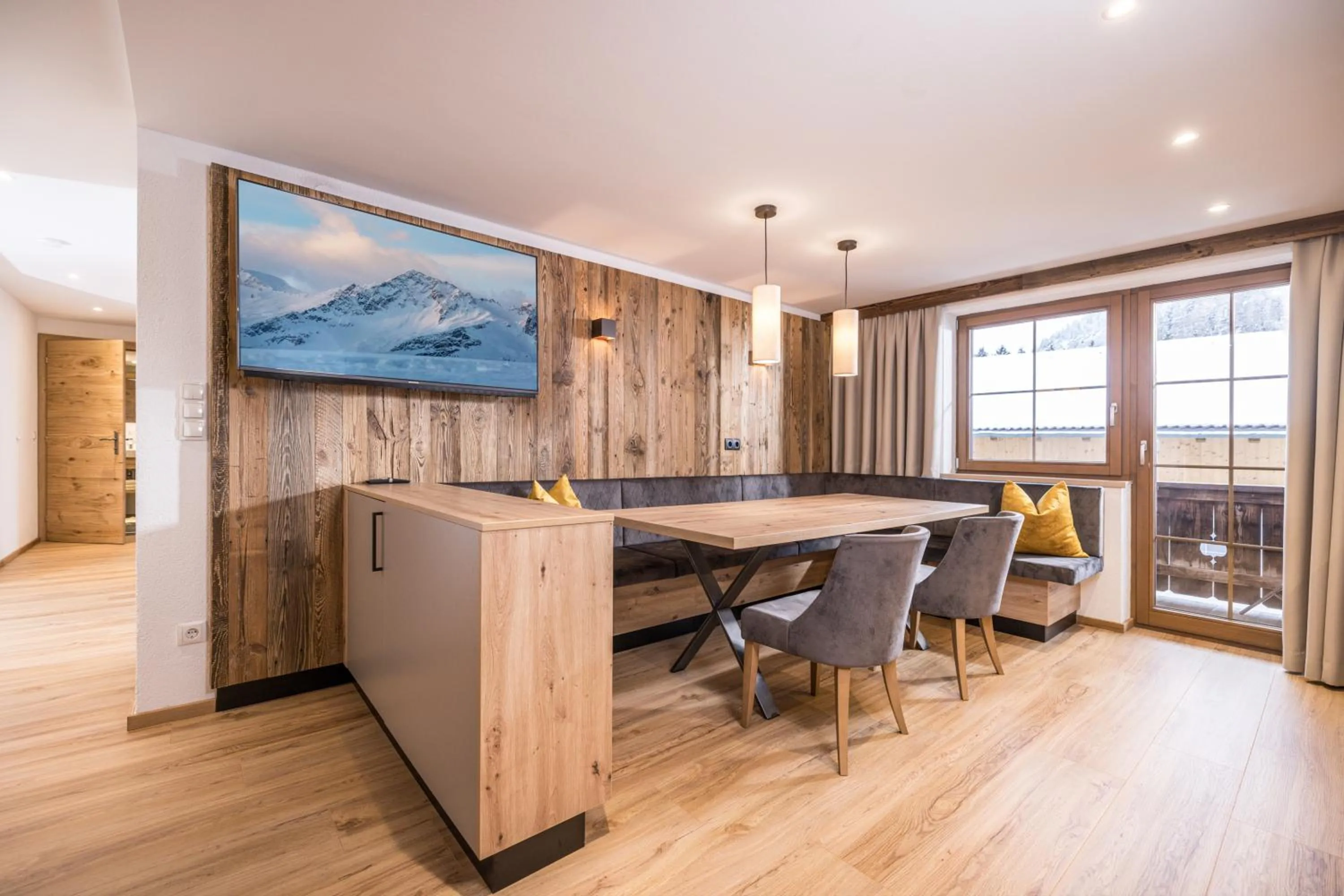 Dining area in Appartements Schrambacherhof