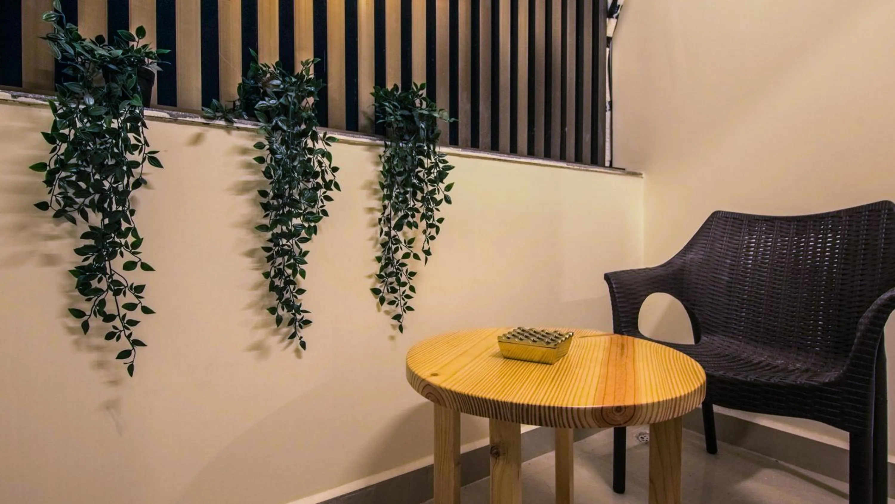 Seating area in Radhe Suites