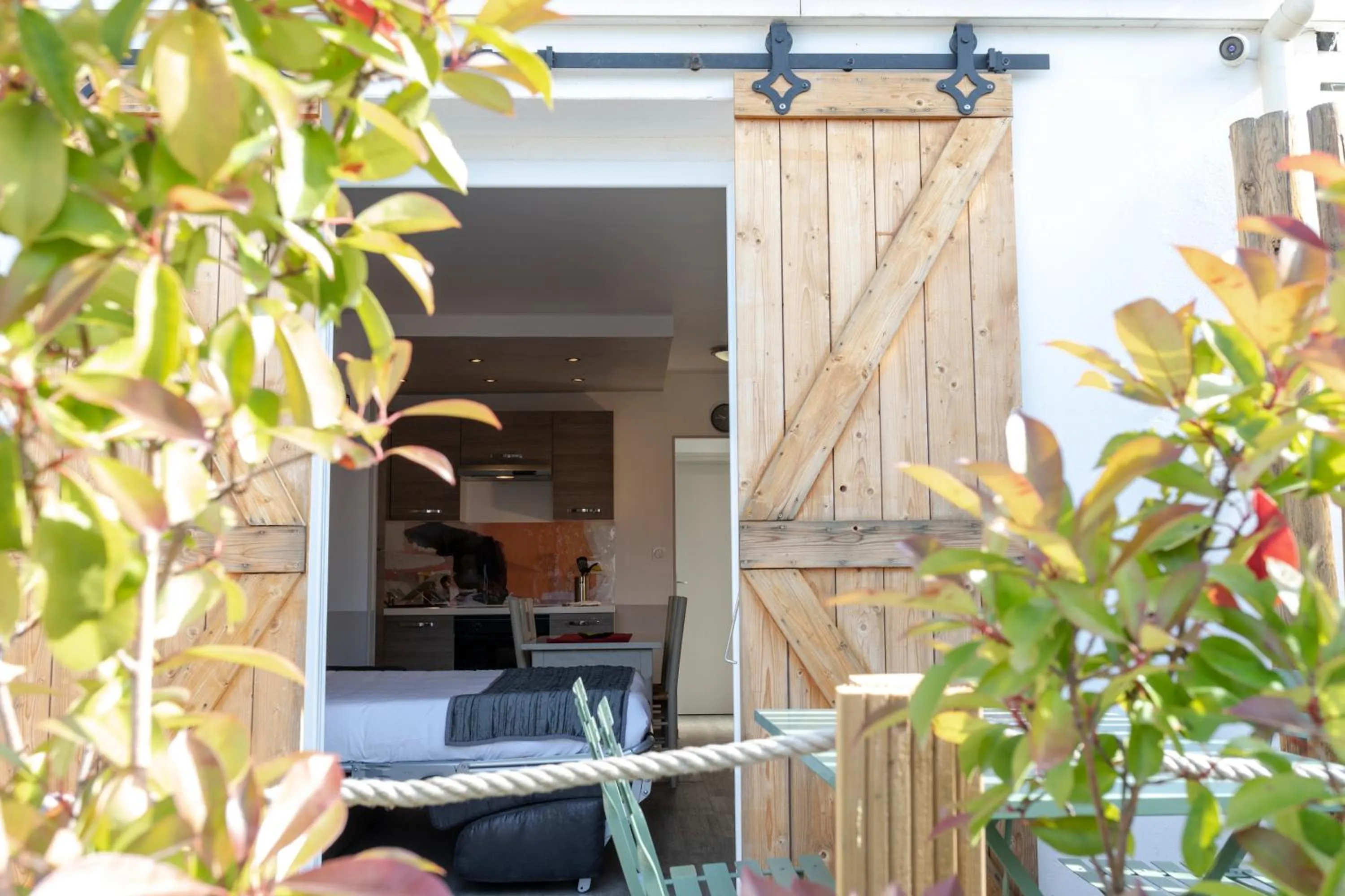 Patio in Logis Le Nid du Pont de Gau