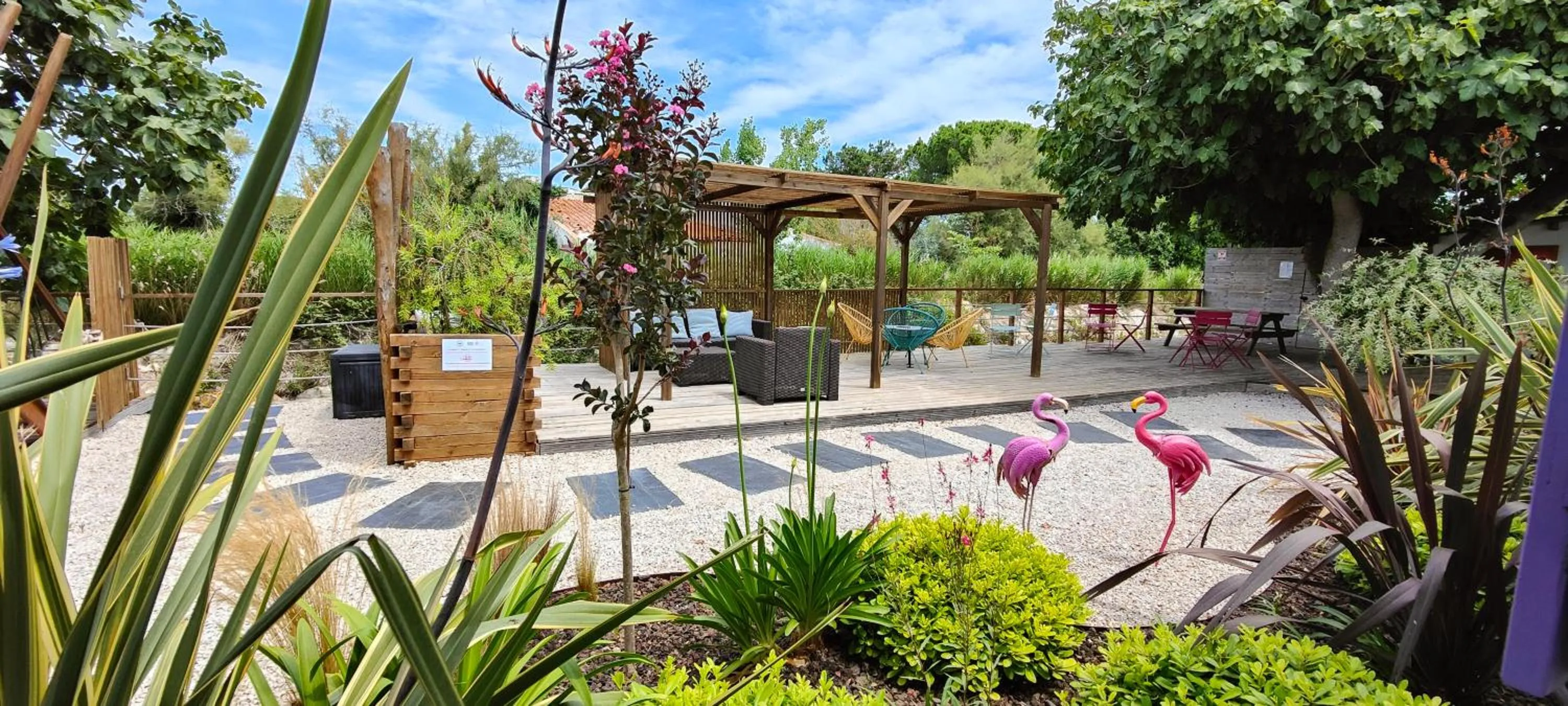 Garden in Logis Le Nid du Pont de Gau